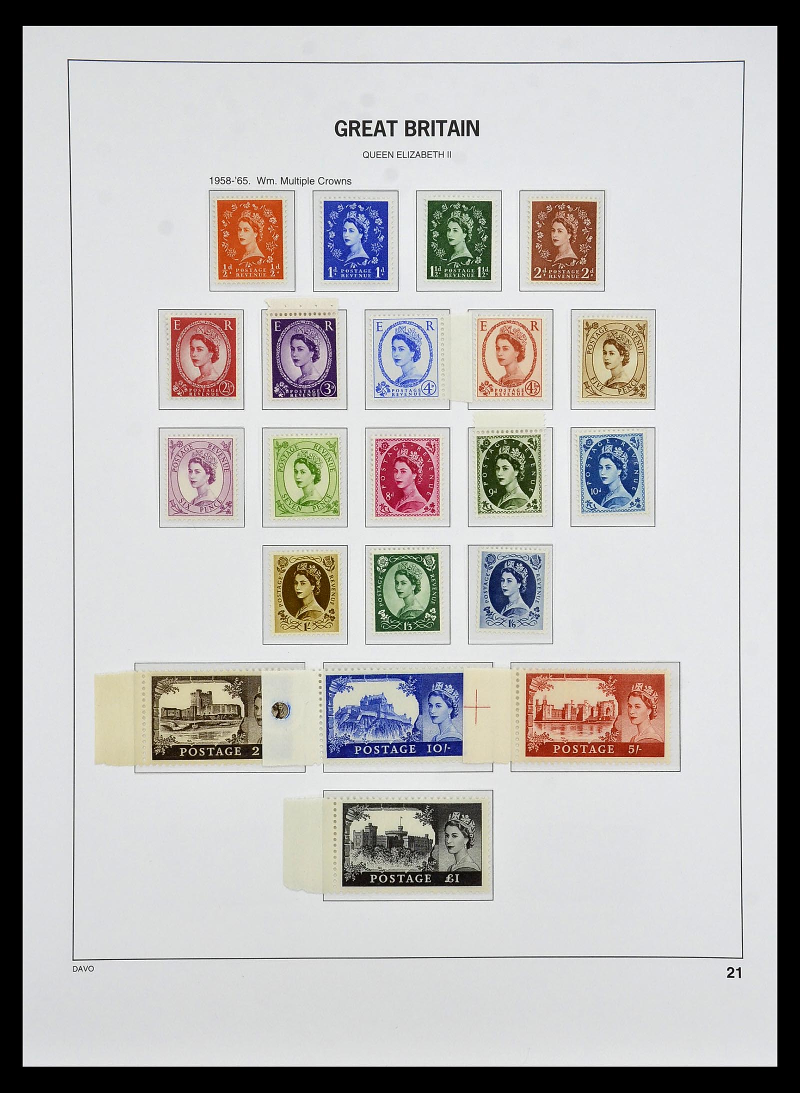 35125 021 - Postzegelverzameling 35125 Engeland 1840-2004.