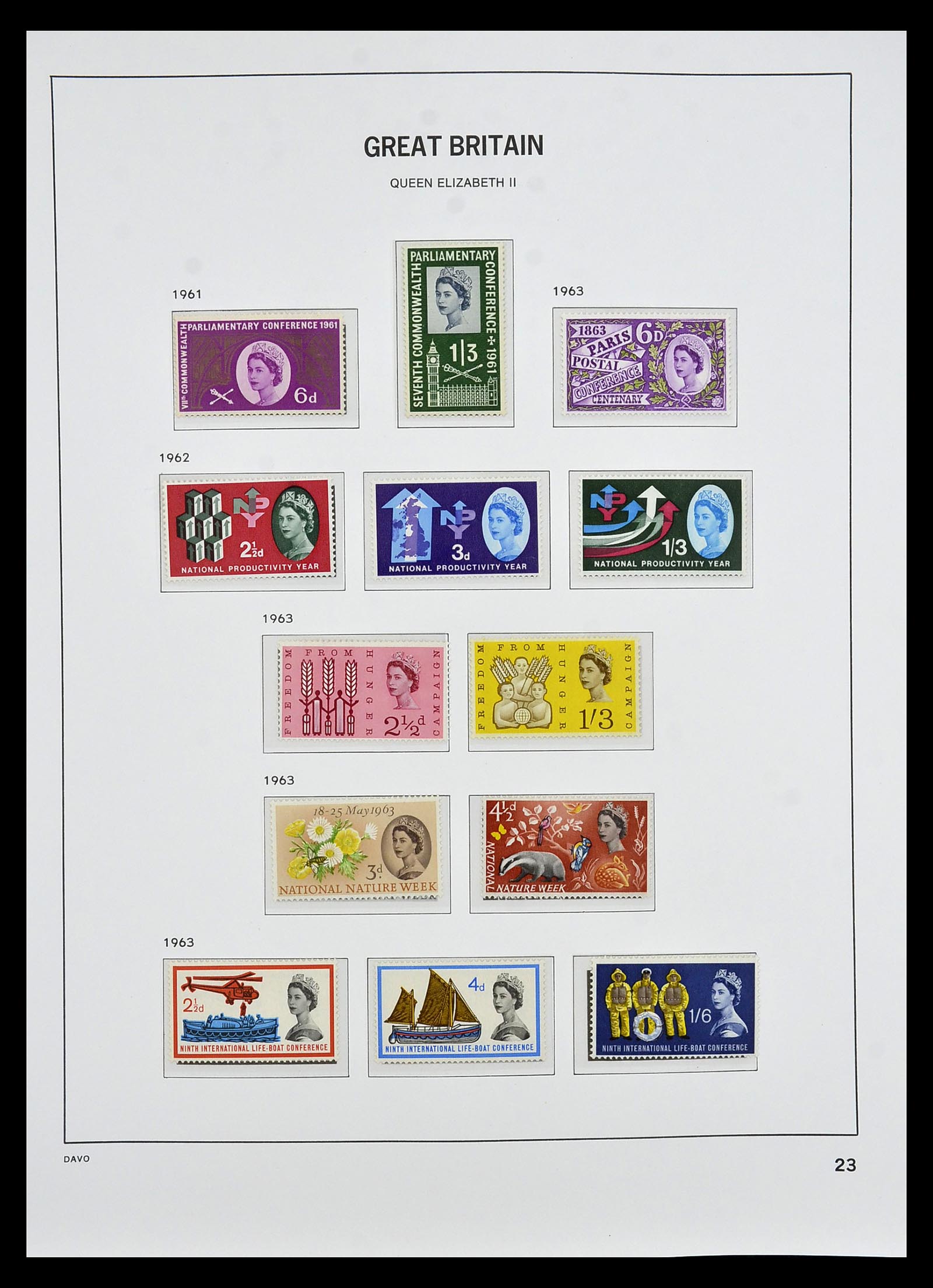 35125 024 - Postzegelverzameling 35125 Engeland 1840-2004.