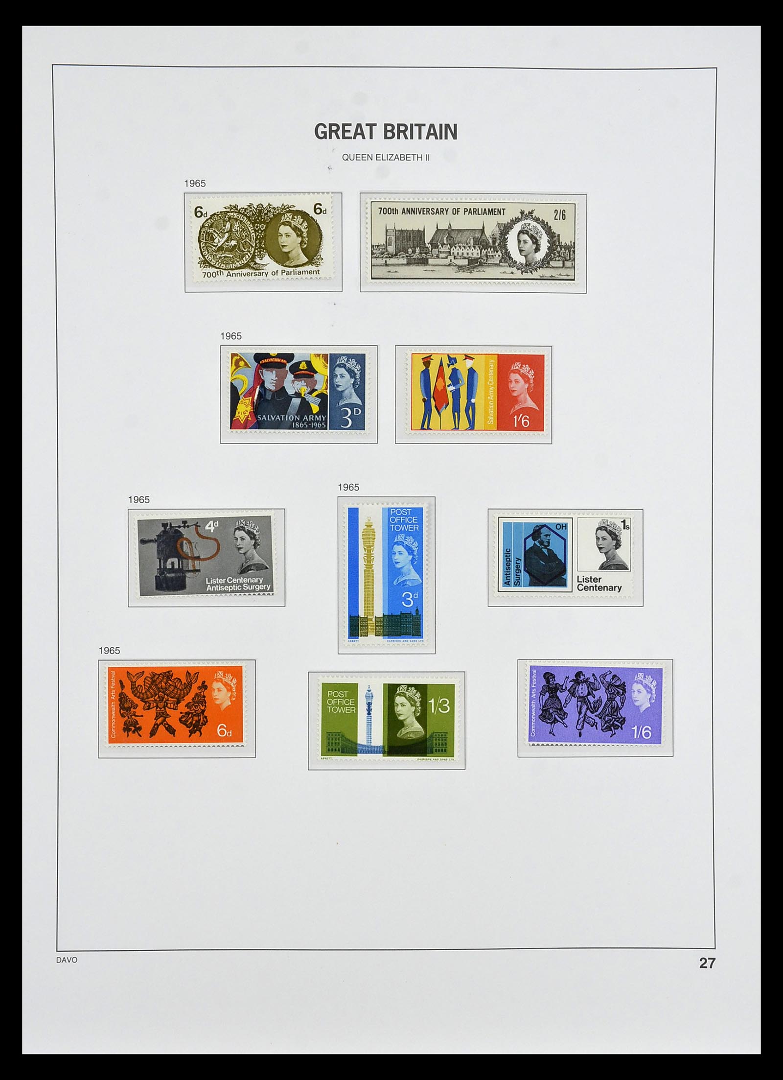 35125 032 - Postzegelverzameling 35125 Engeland 1840-2004.