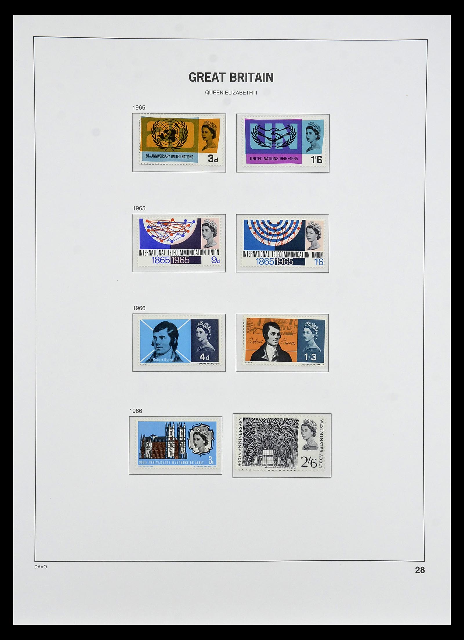 35125 034 - Postzegelverzameling 35125 Engeland 1840-2004.