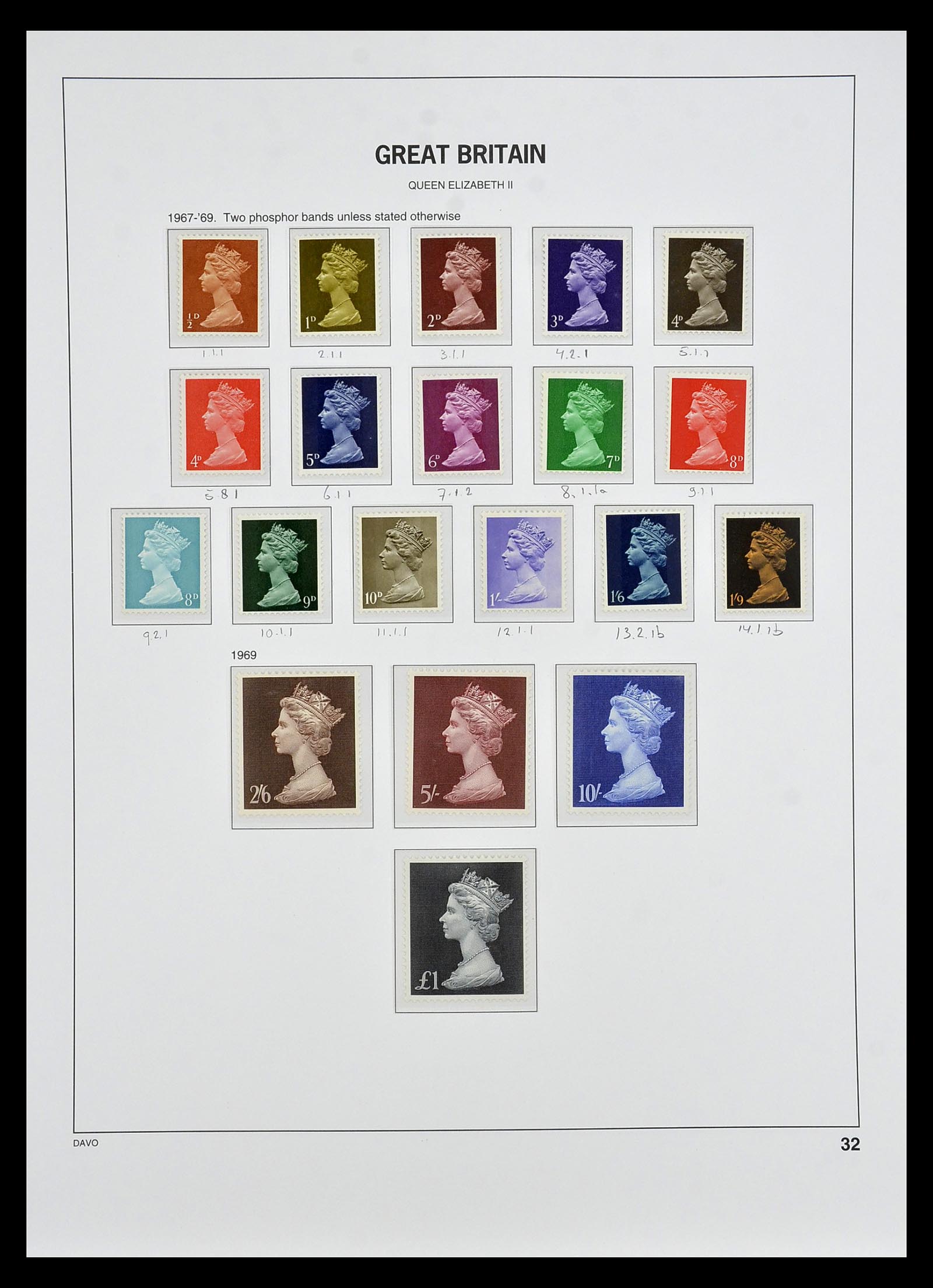 35125 042 - Postzegelverzameling 35125 Engeland 1840-2004.