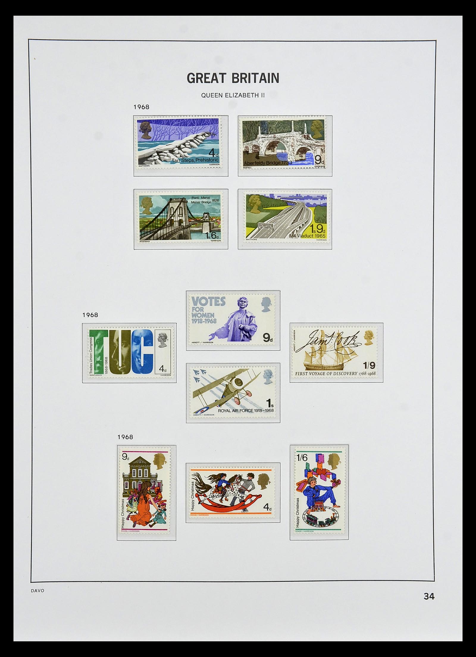 35125 045 - Postzegelverzameling 35125 Engeland 1840-2004.