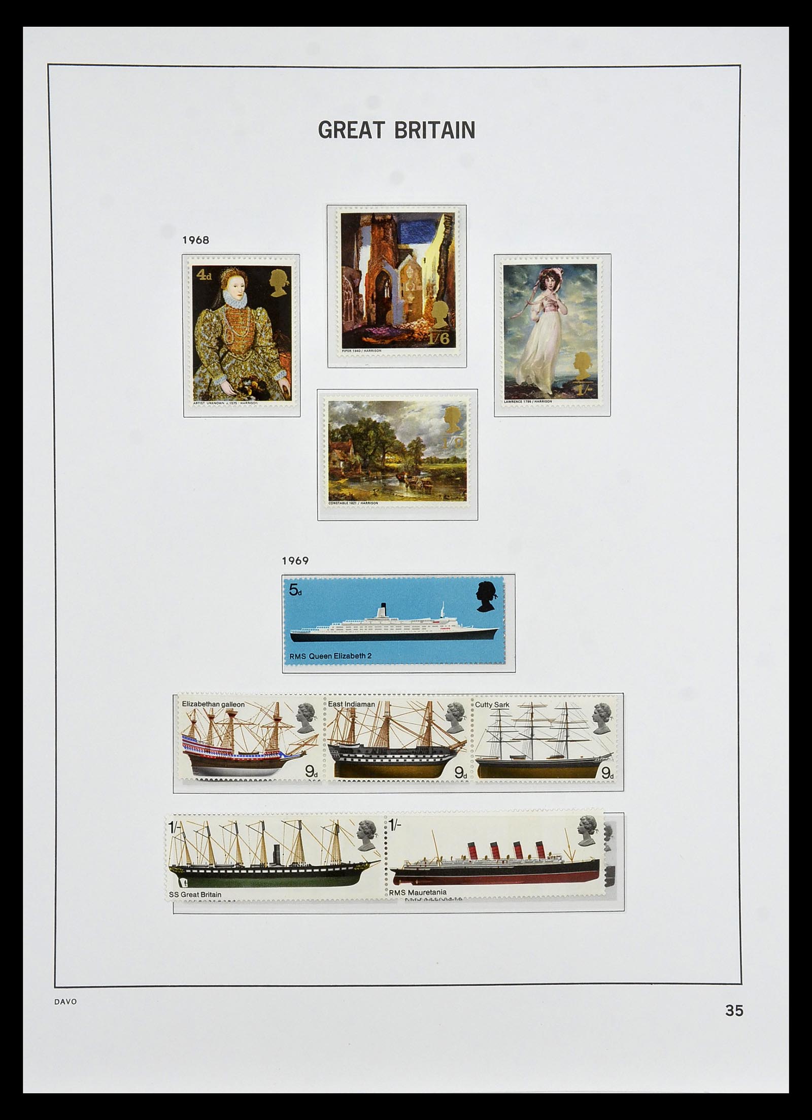 35125 046 - Postzegelverzameling 35125 Engeland 1840-2004.