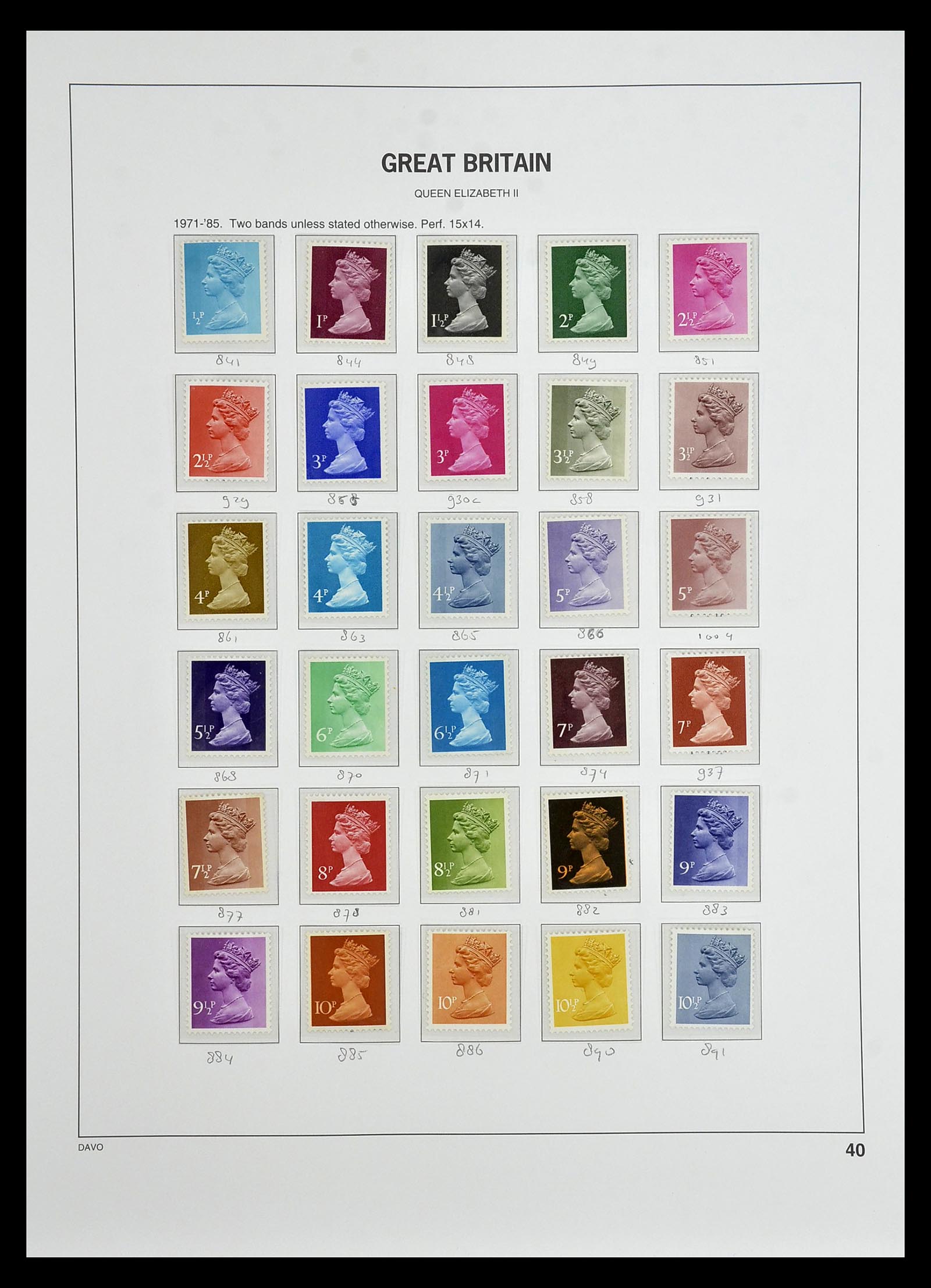 35125 051 - Postzegelverzameling 35125 Engeland 1840-2004.