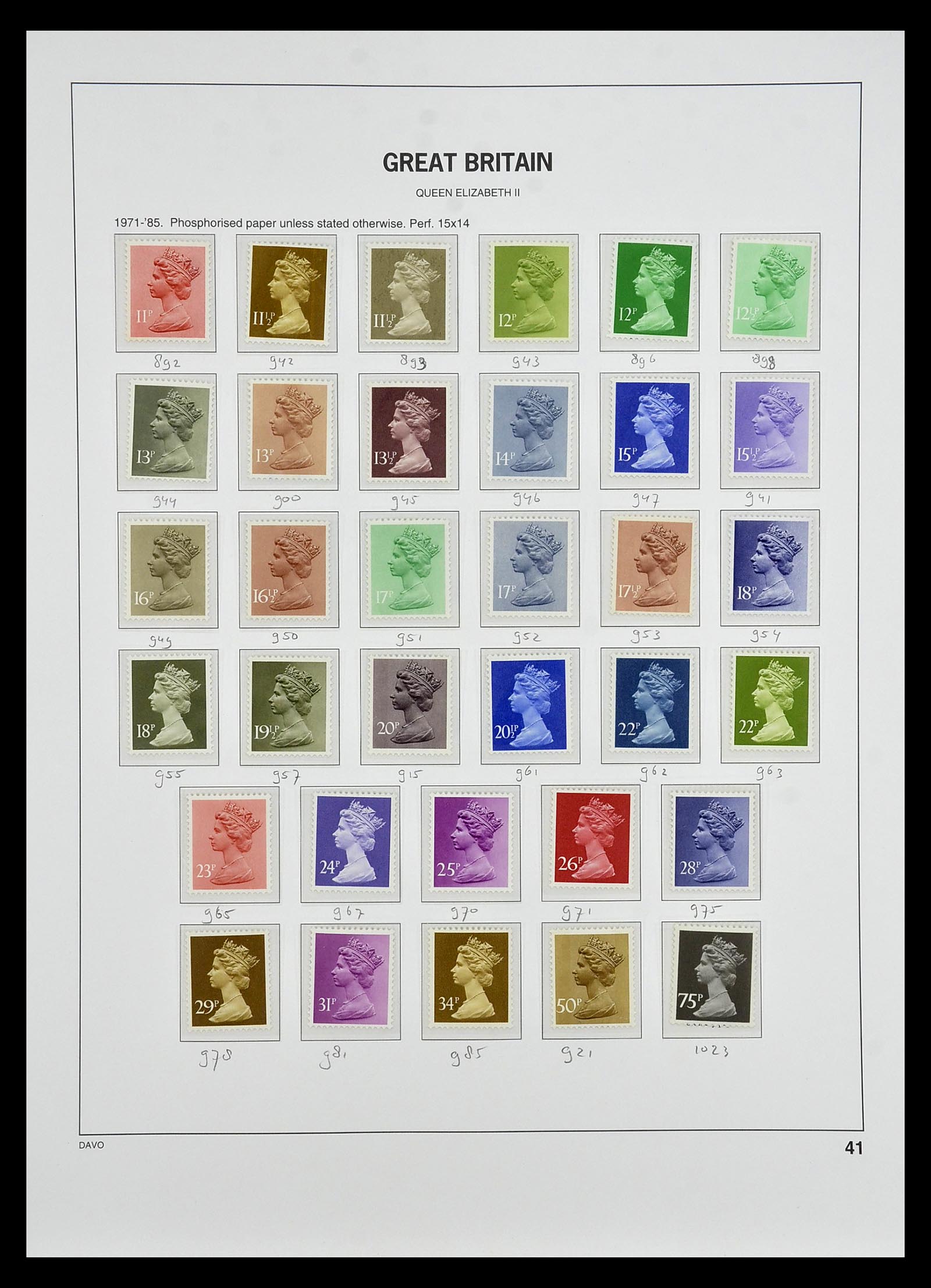 35125 052 - Postzegelverzameling 35125 Engeland 1840-2004.