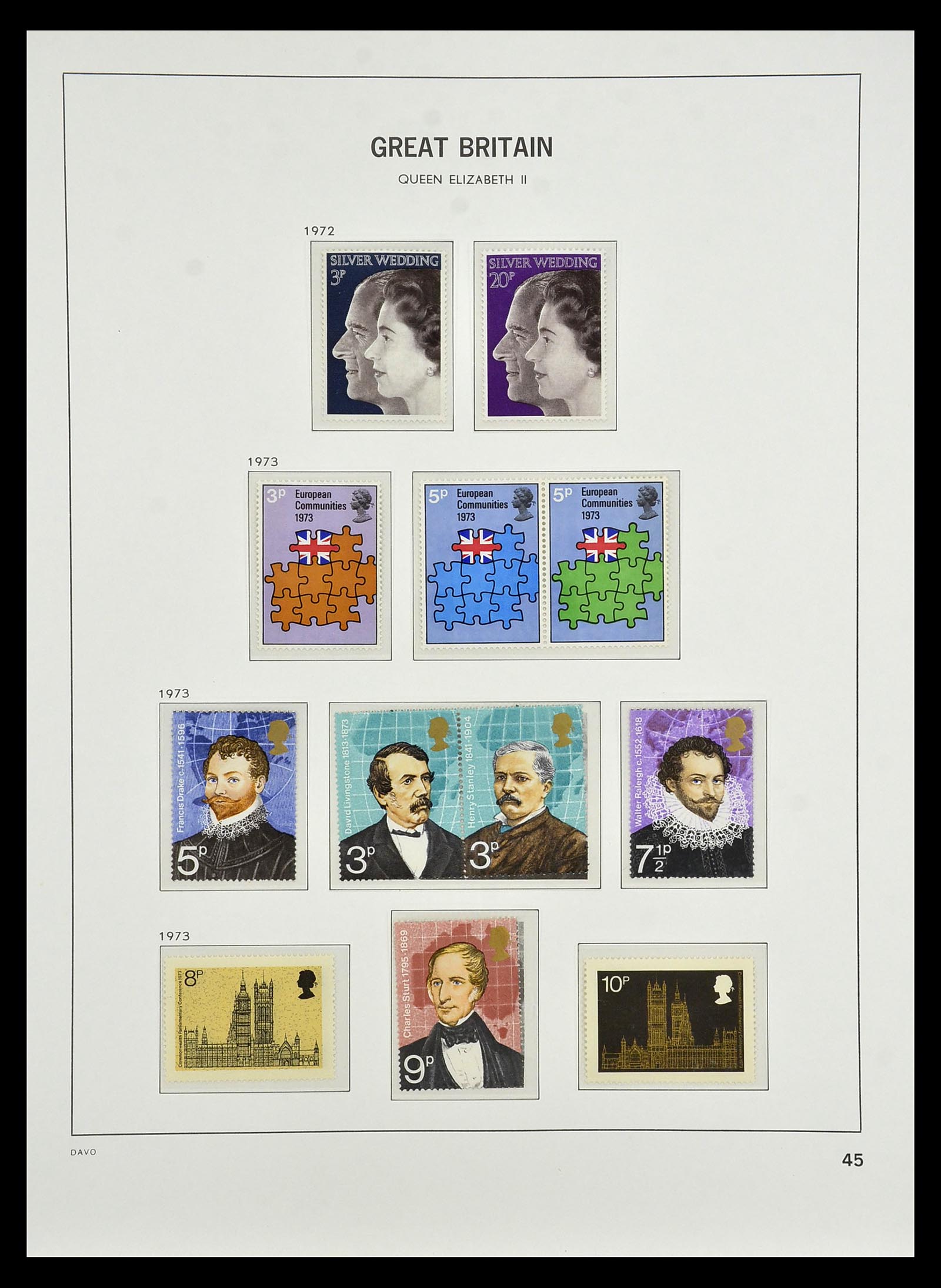 35125 057 - Postzegelverzameling 35125 Engeland 1840-2004.