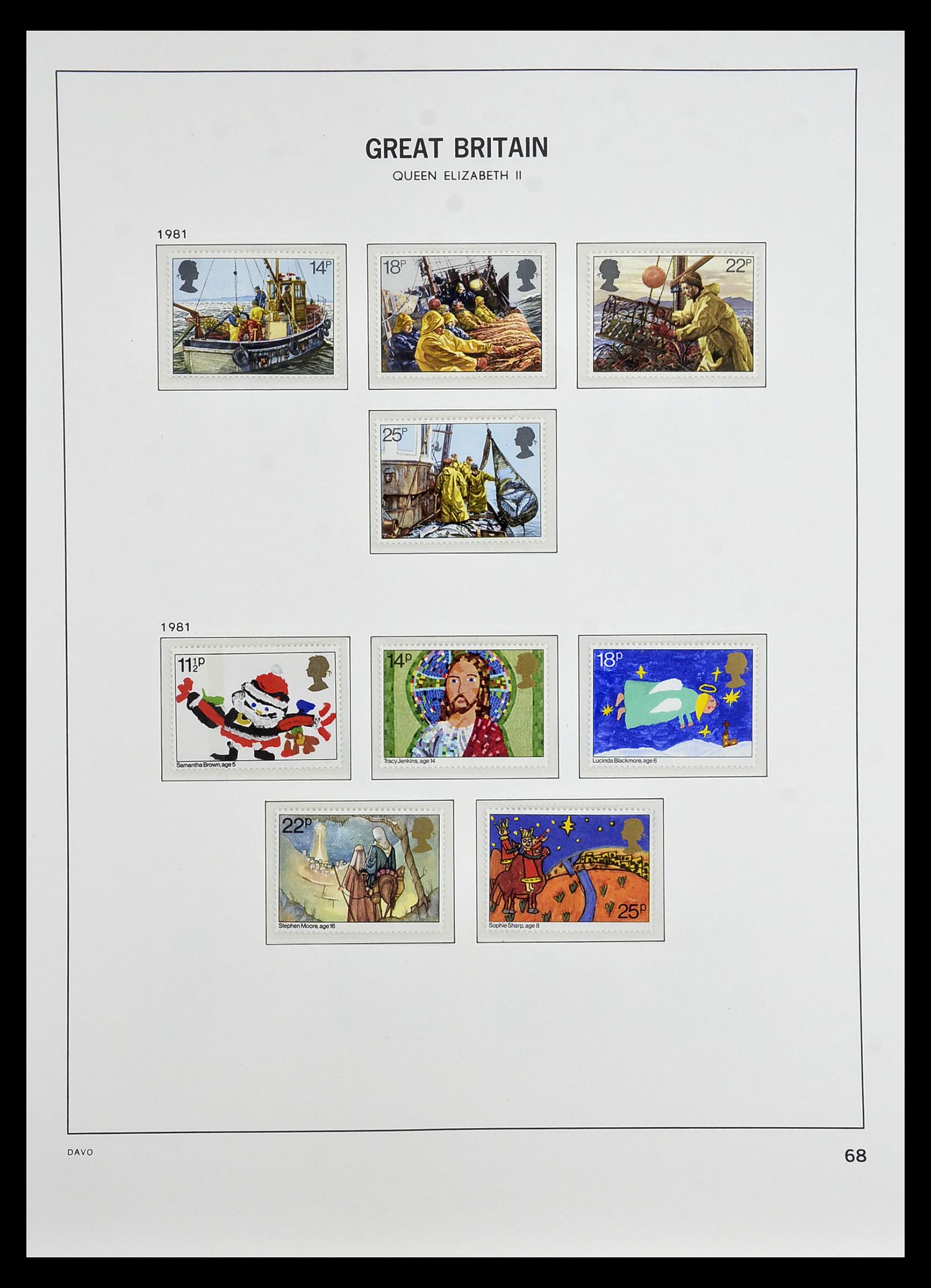 35125 080 - Postzegelverzameling 35125 Engeland 1840-2004.