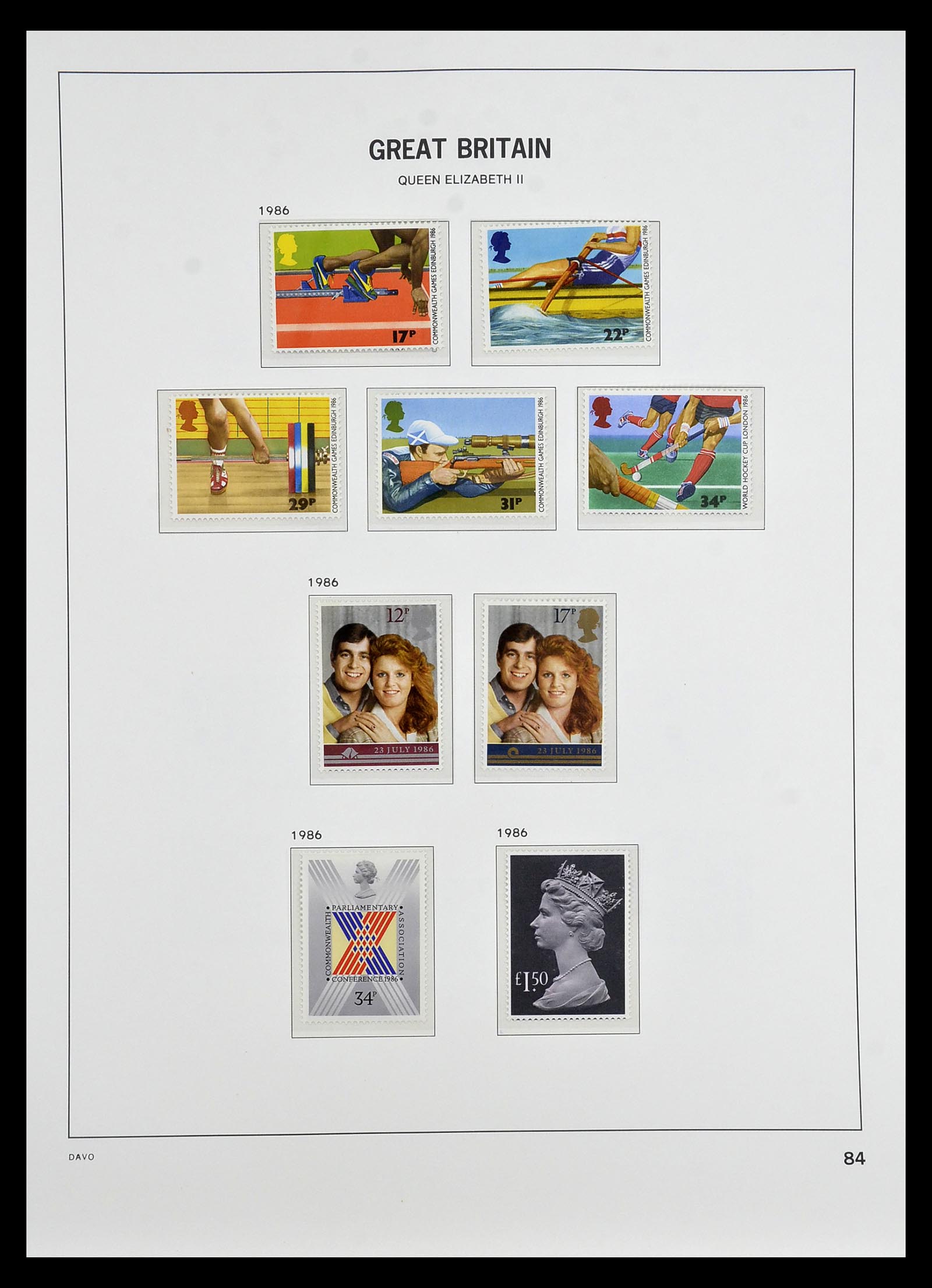 35125 096 - Postzegelverzameling 35125 Engeland 1840-2004.