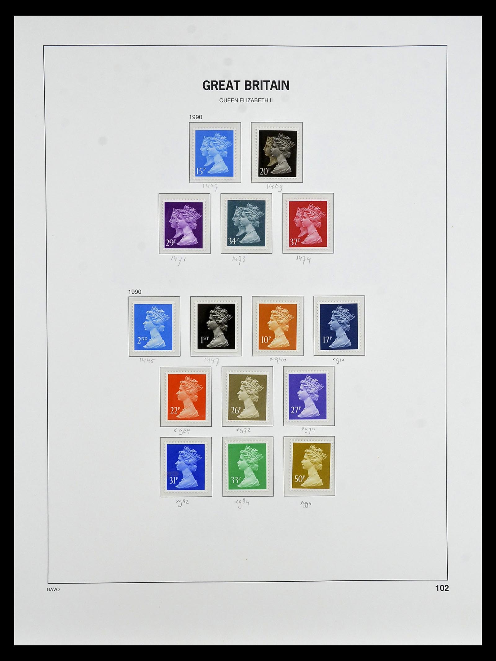 35125 114 - Postzegelverzameling 35125 Engeland 1840-2004.