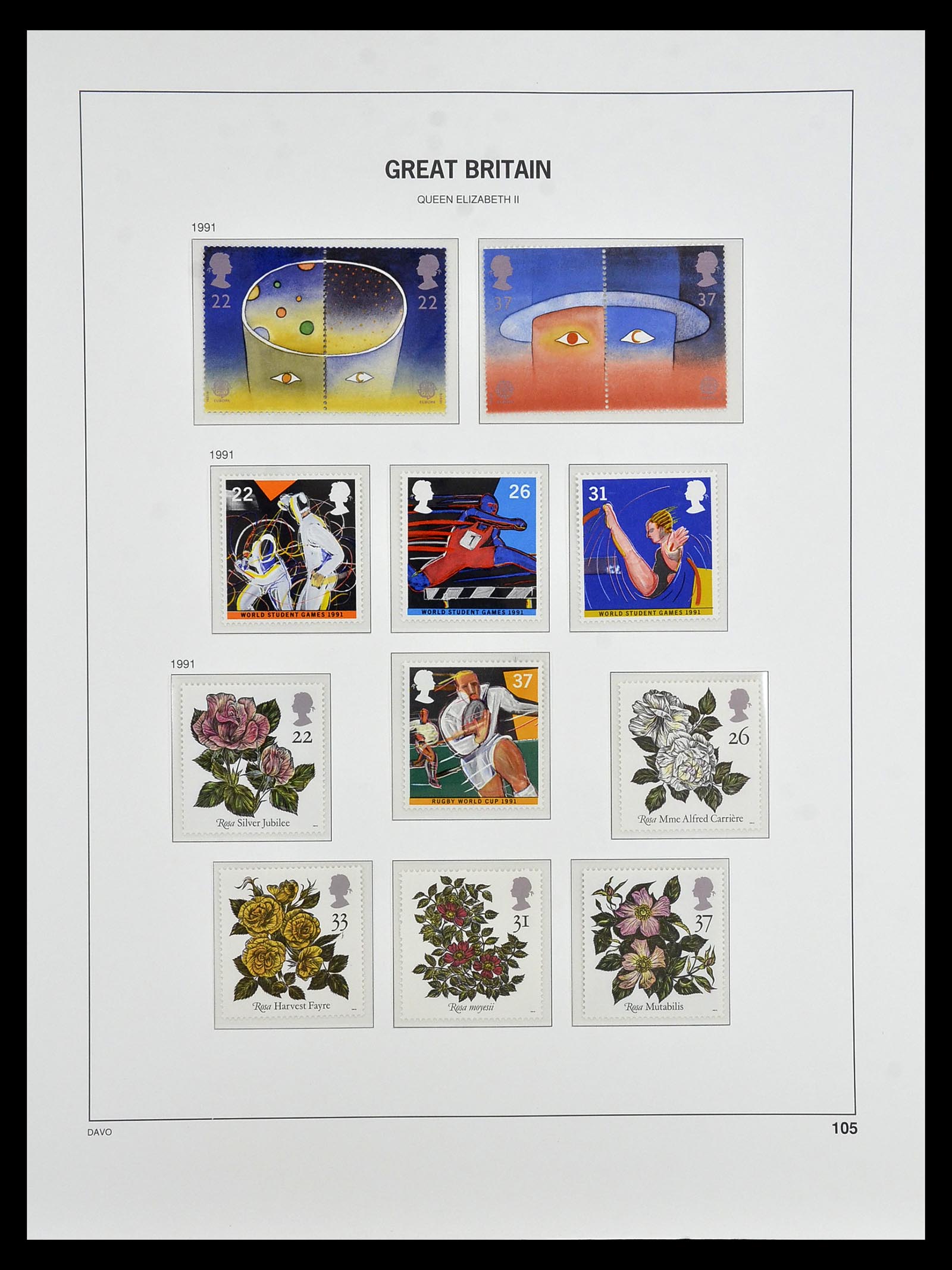 35125 117 - Postzegelverzameling 35125 Engeland 1840-2004.
