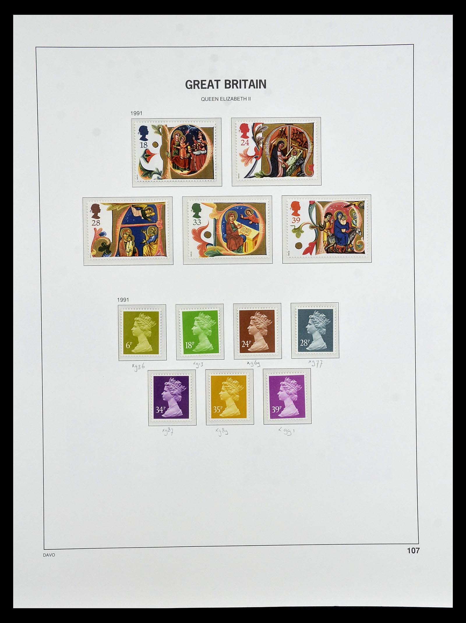 35125 119 - Postzegelverzameling 35125 Engeland 1840-2004.