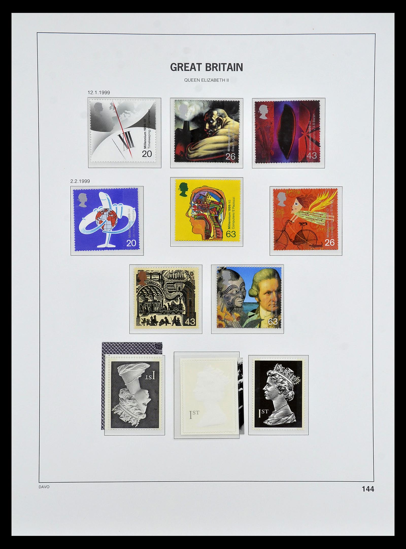 35125 156 - Postzegelverzameling 35125 Engeland 1840-2004.