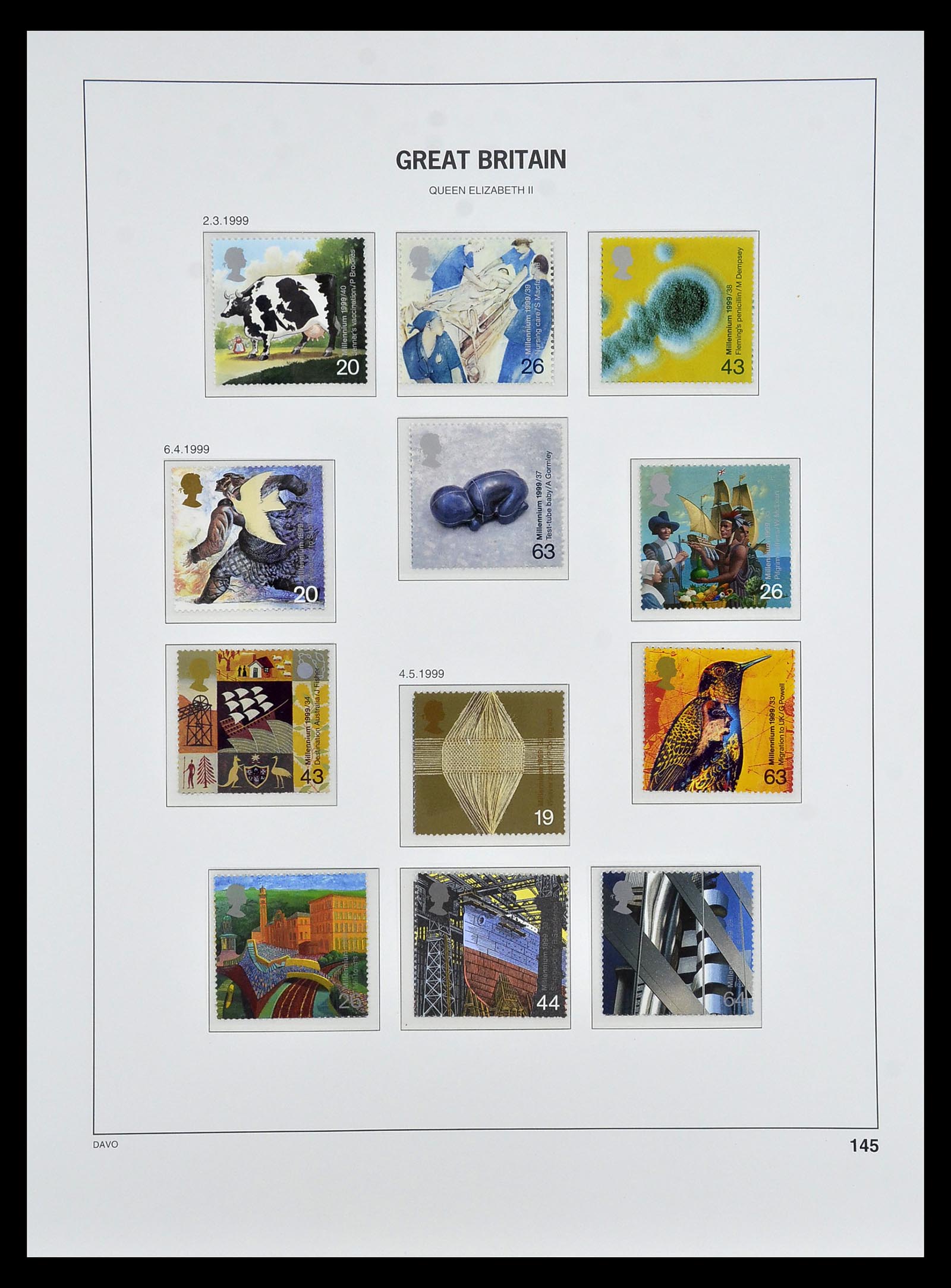 35125 157 - Postzegelverzameling 35125 Engeland 1840-2004.