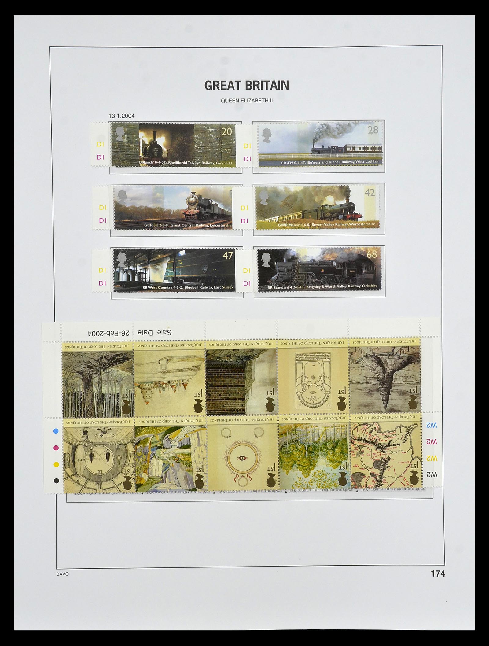 35125 186 - Postzegelverzameling 35125 Engeland 1840-2004.