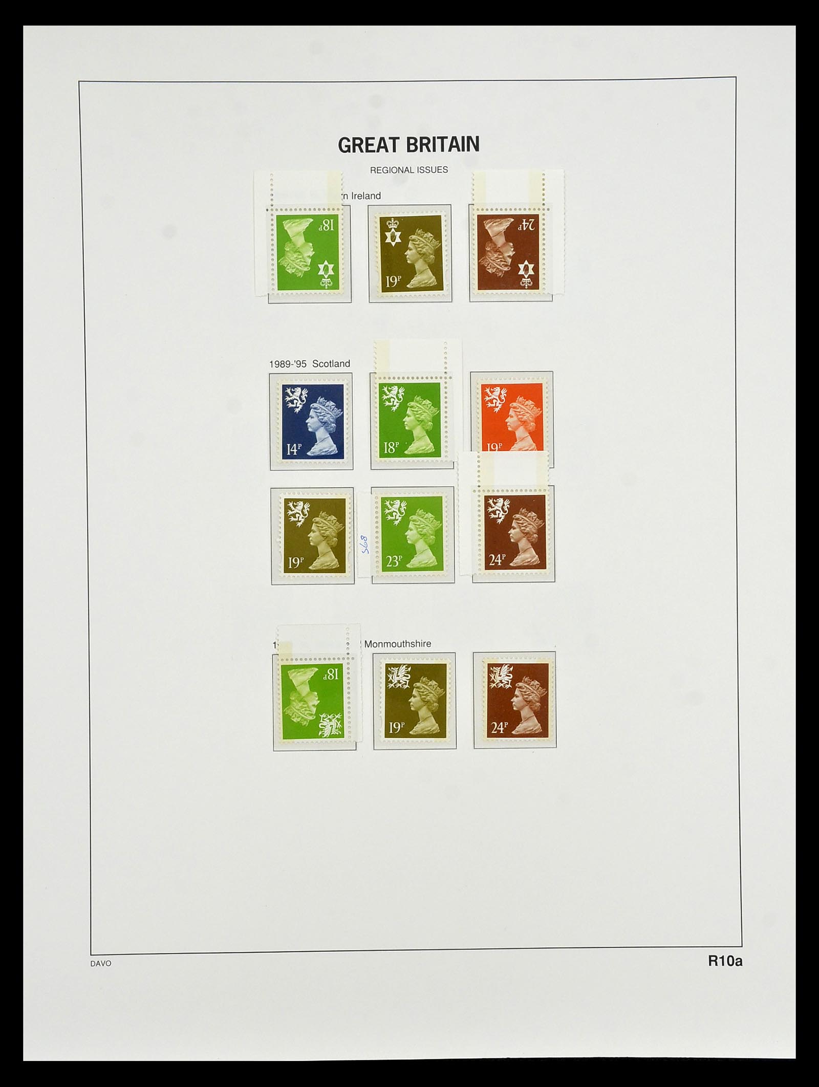 35125 225 - Postzegelverzameling 35125 Engeland 1840-2004.