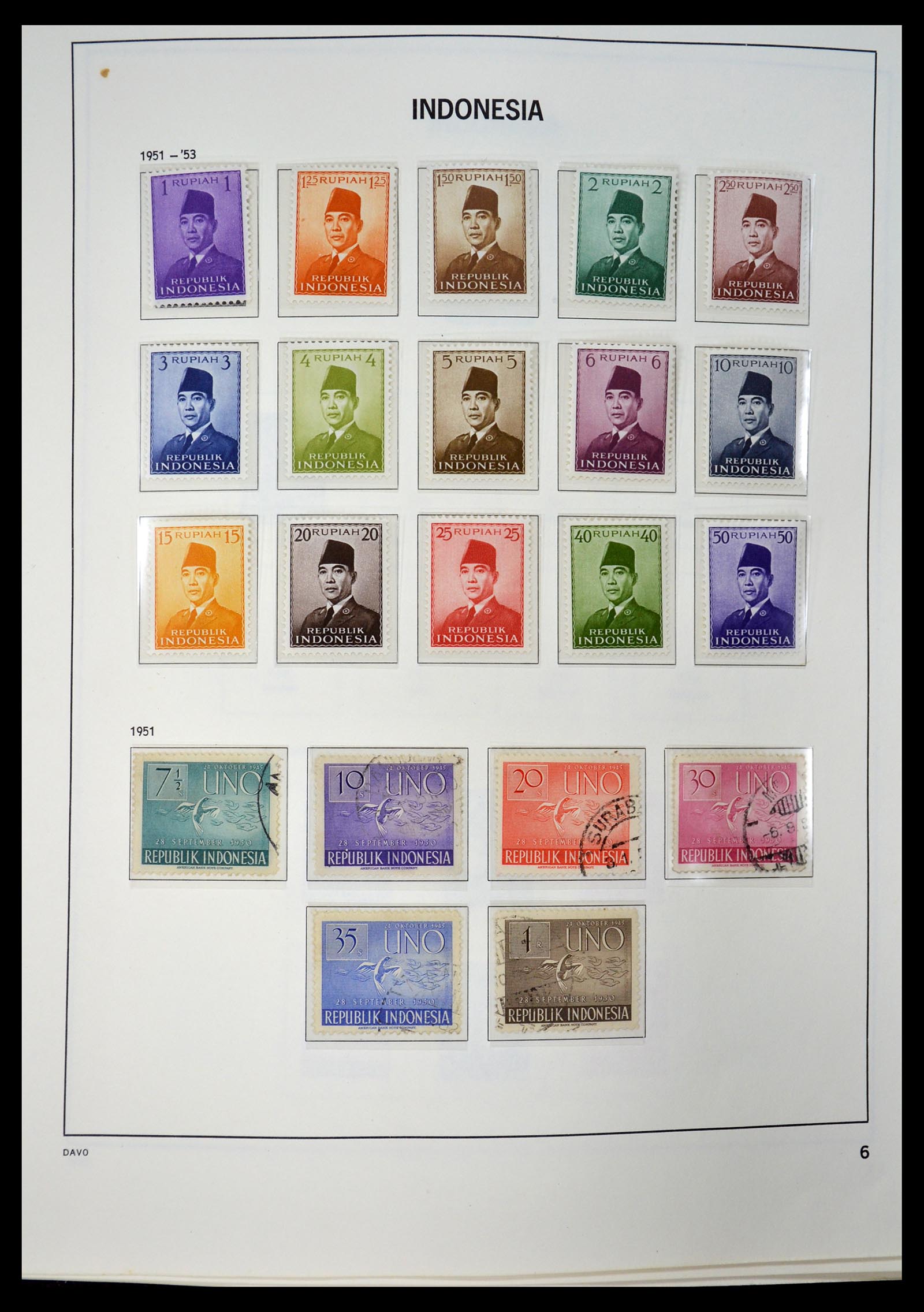 35131 005 - Postzegelverzameling 35131 Indonesië 1950-2000.