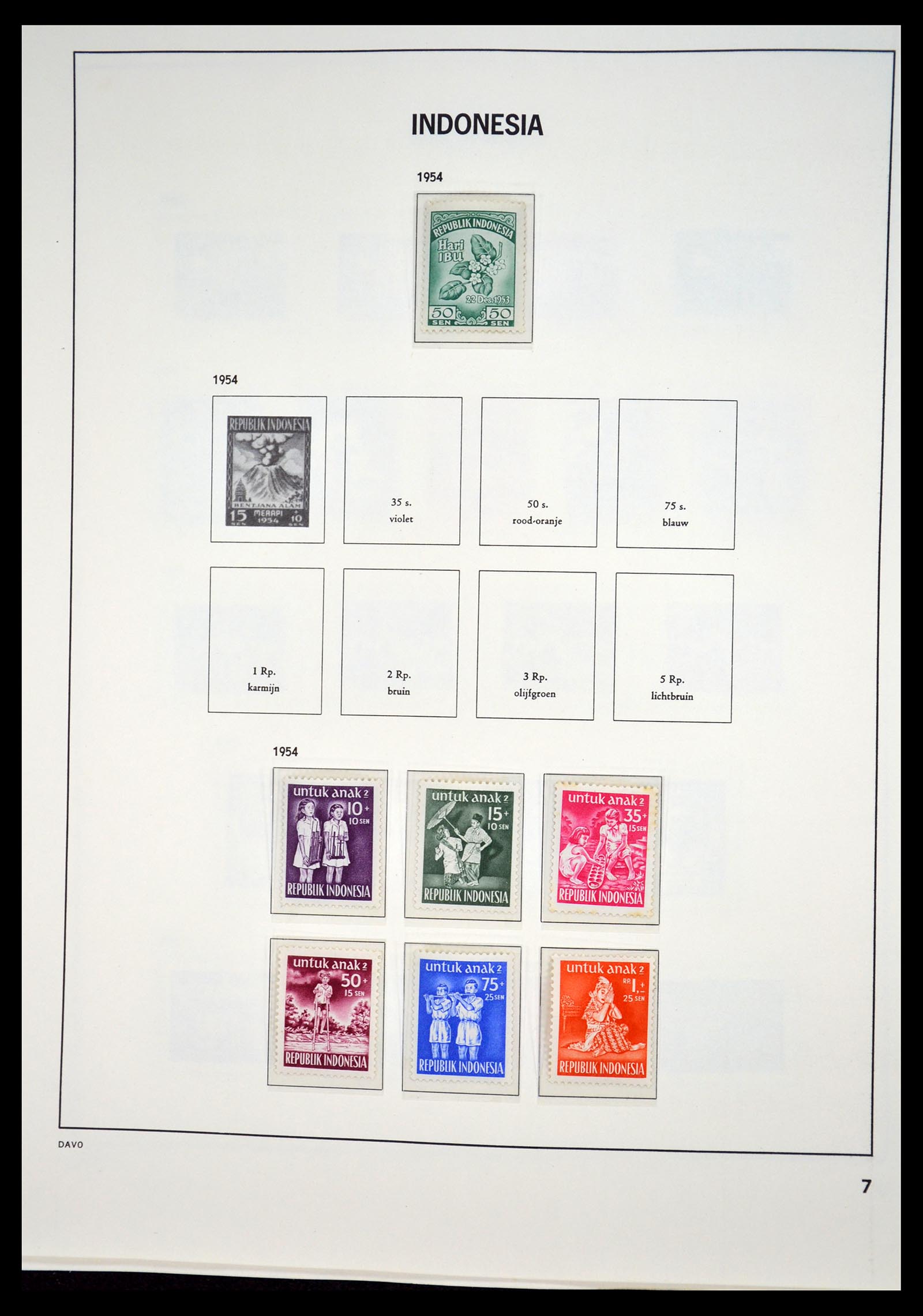 35131 006 - Postzegelverzameling 35131 Indonesië 1950-2000.
