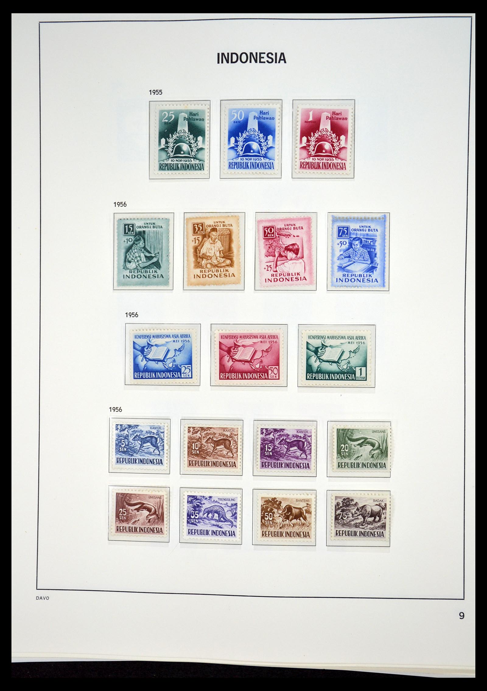 35131 008 - Postzegelverzameling 35131 Indonesië 1950-2000.