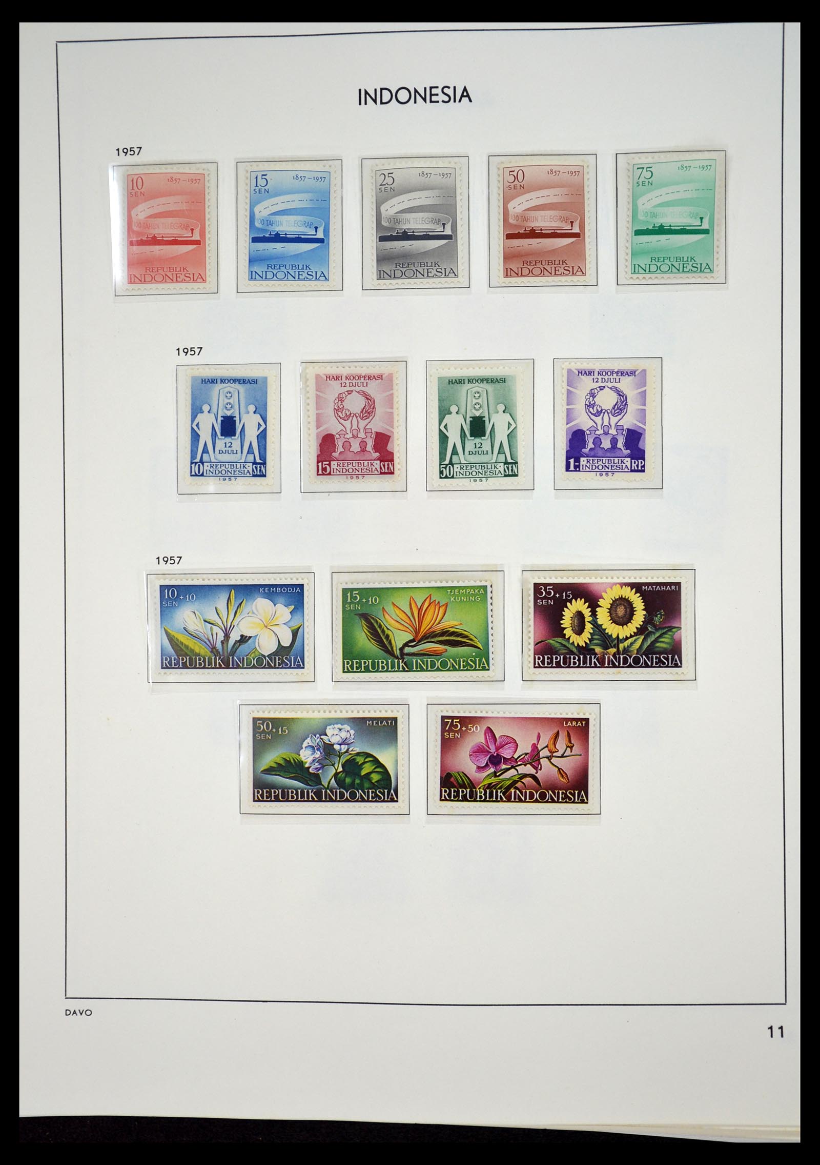 35131 010 - Postzegelverzameling 35131 Indonesië 1950-2000.