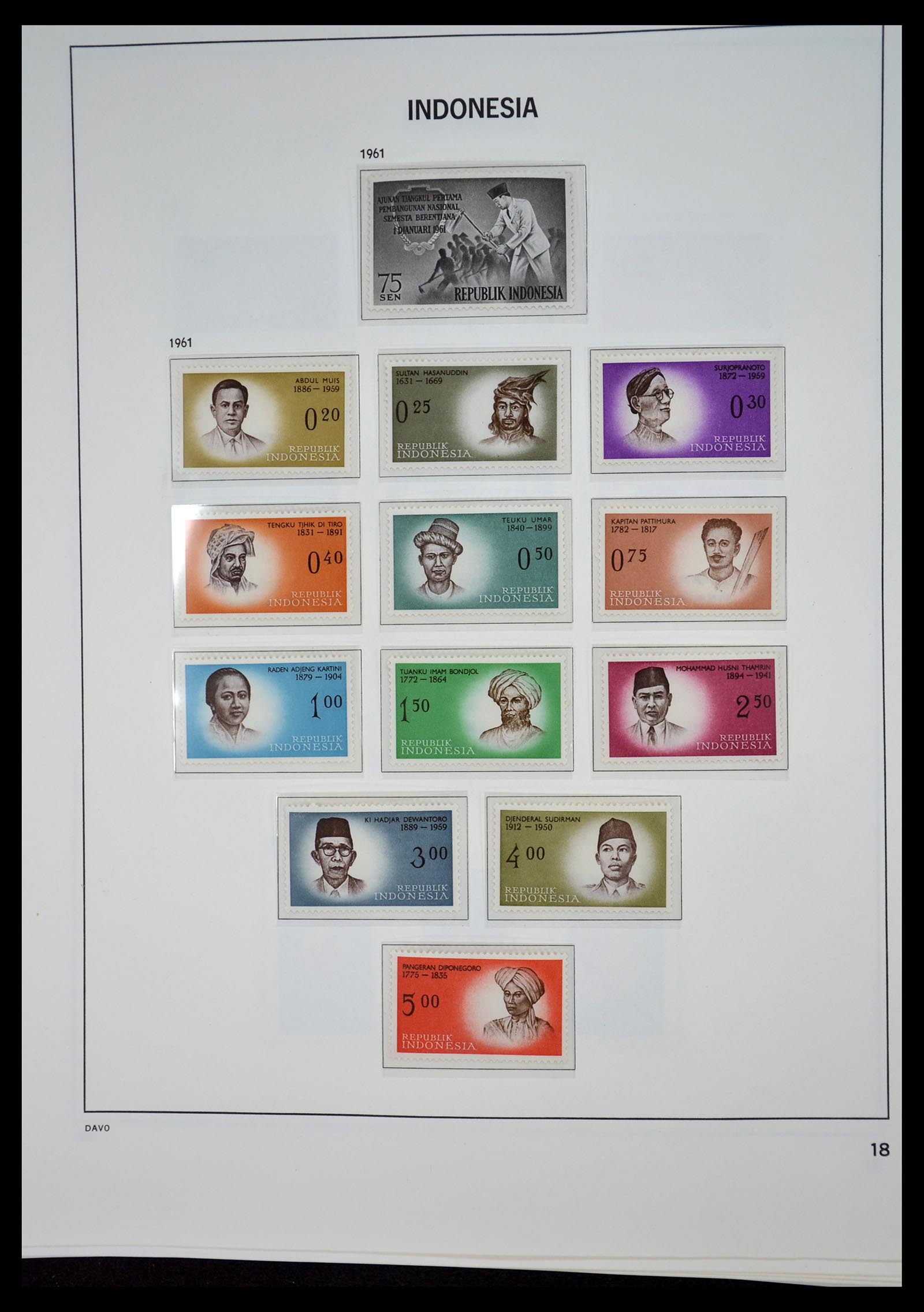 35131 017 - Postzegelverzameling 35131 Indonesië 1950-2000.