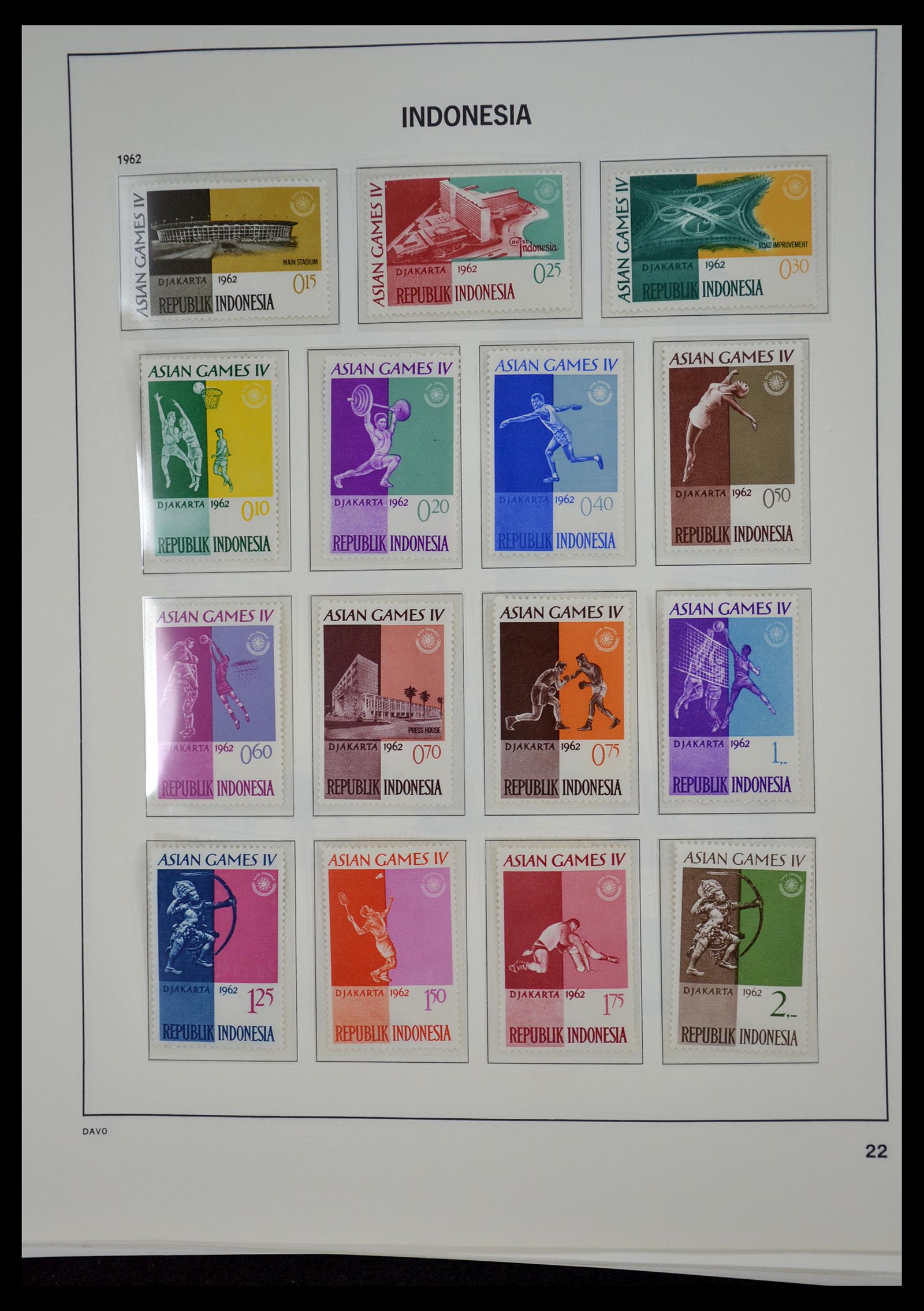 35131 021 - Postzegelverzameling 35131 Indonesië 1950-2000.