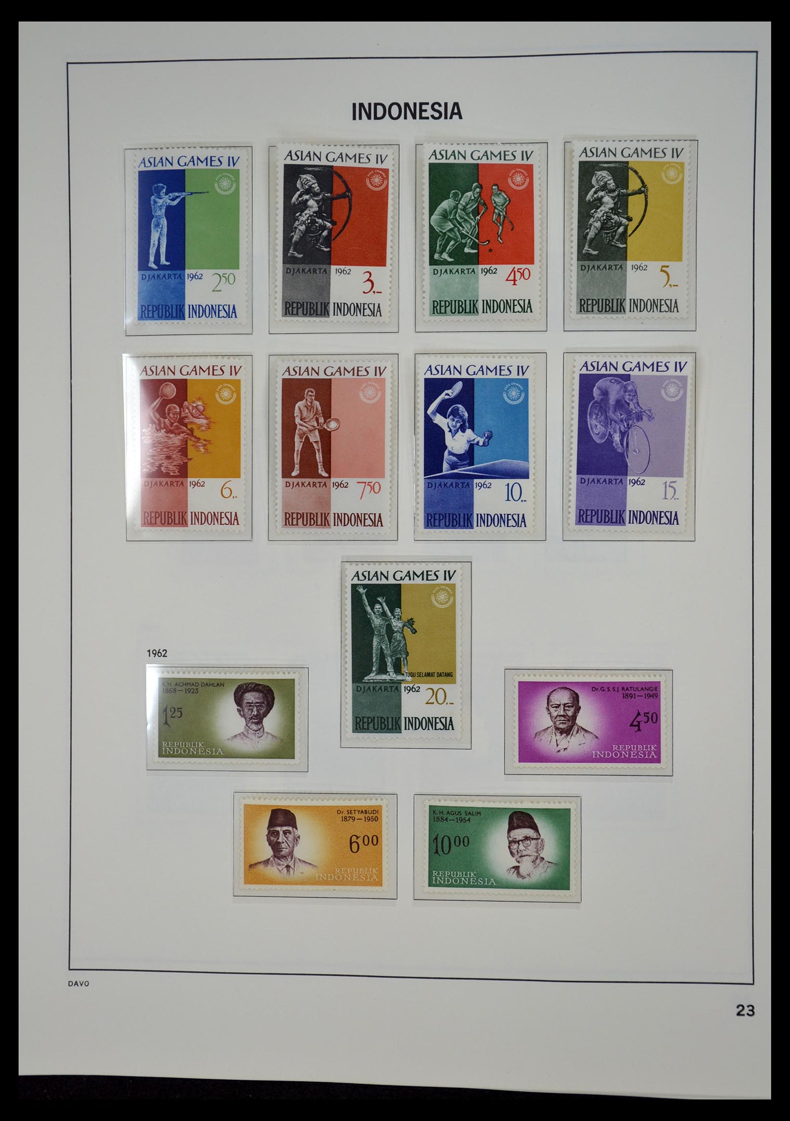 35131 022 - Postzegelverzameling 35131 Indonesië 1950-2000.