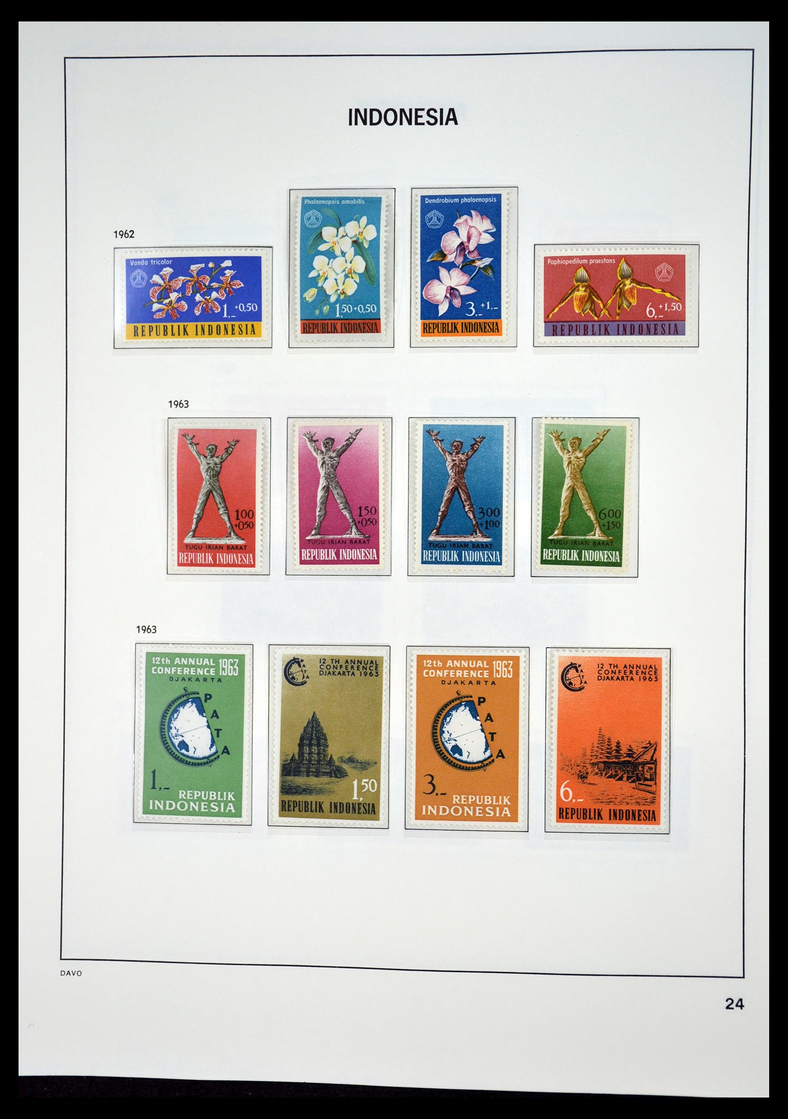 35131 023 - Postzegelverzameling 35131 Indonesië 1950-2000.