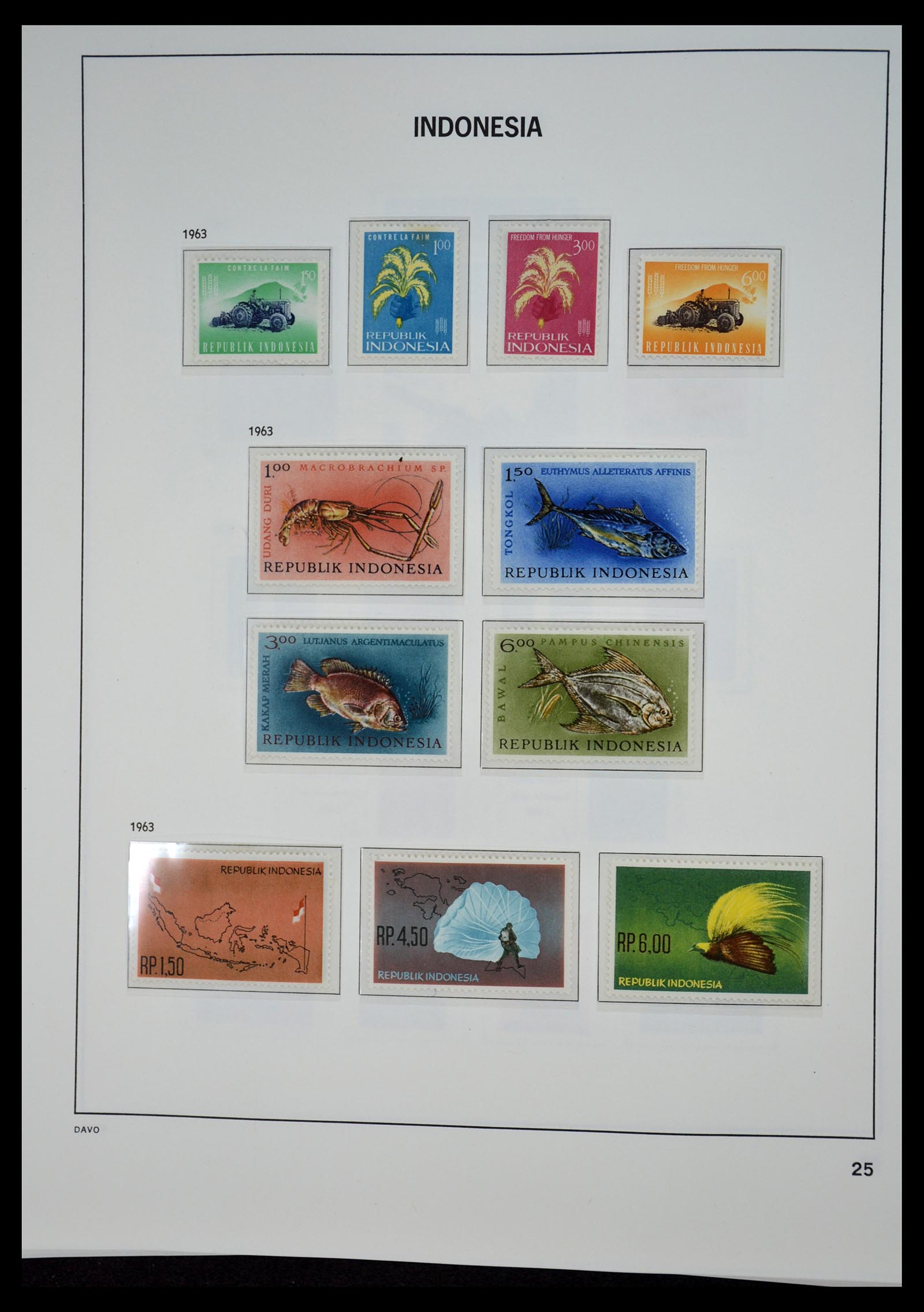 35131 024 - Postzegelverzameling 35131 Indonesië 1950-2000.