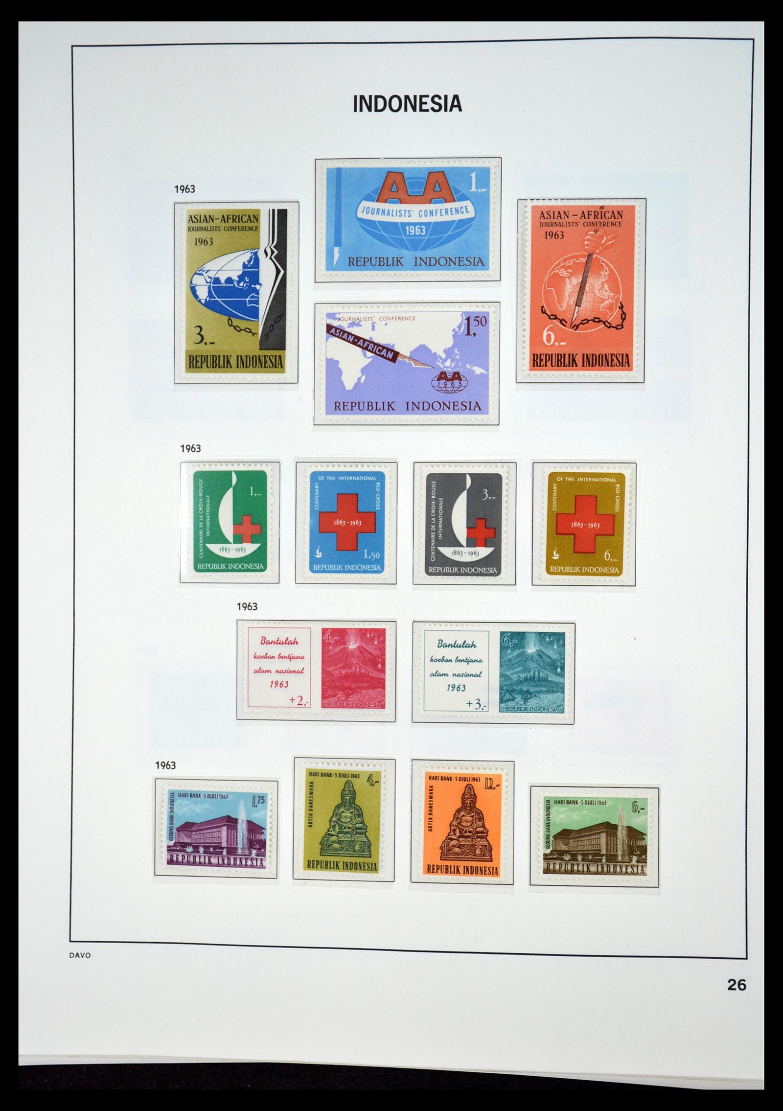 35131 025 - Postzegelverzameling 35131 Indonesië 1950-2000.