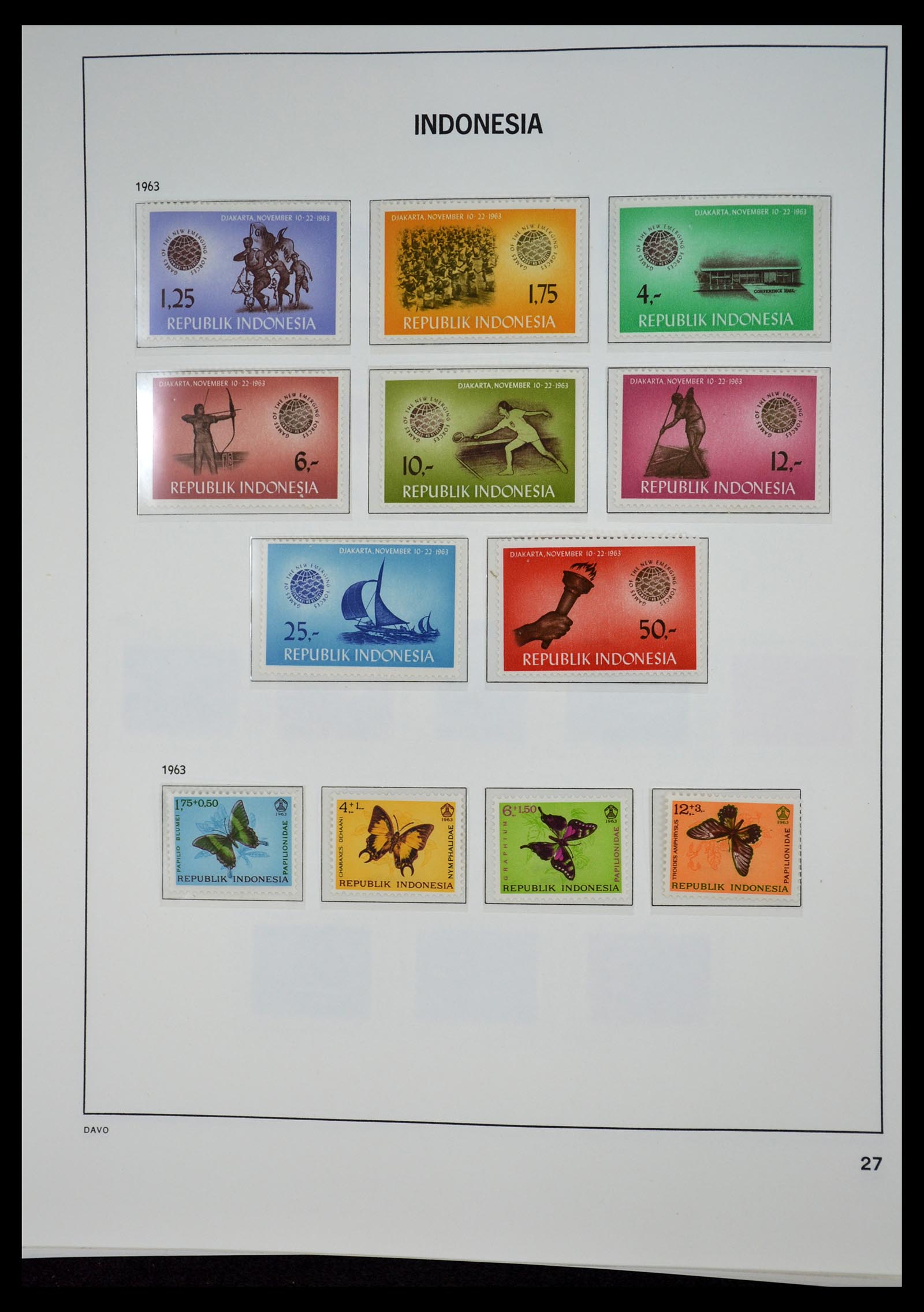 35131 026 - Postzegelverzameling 35131 Indonesië 1950-2000.