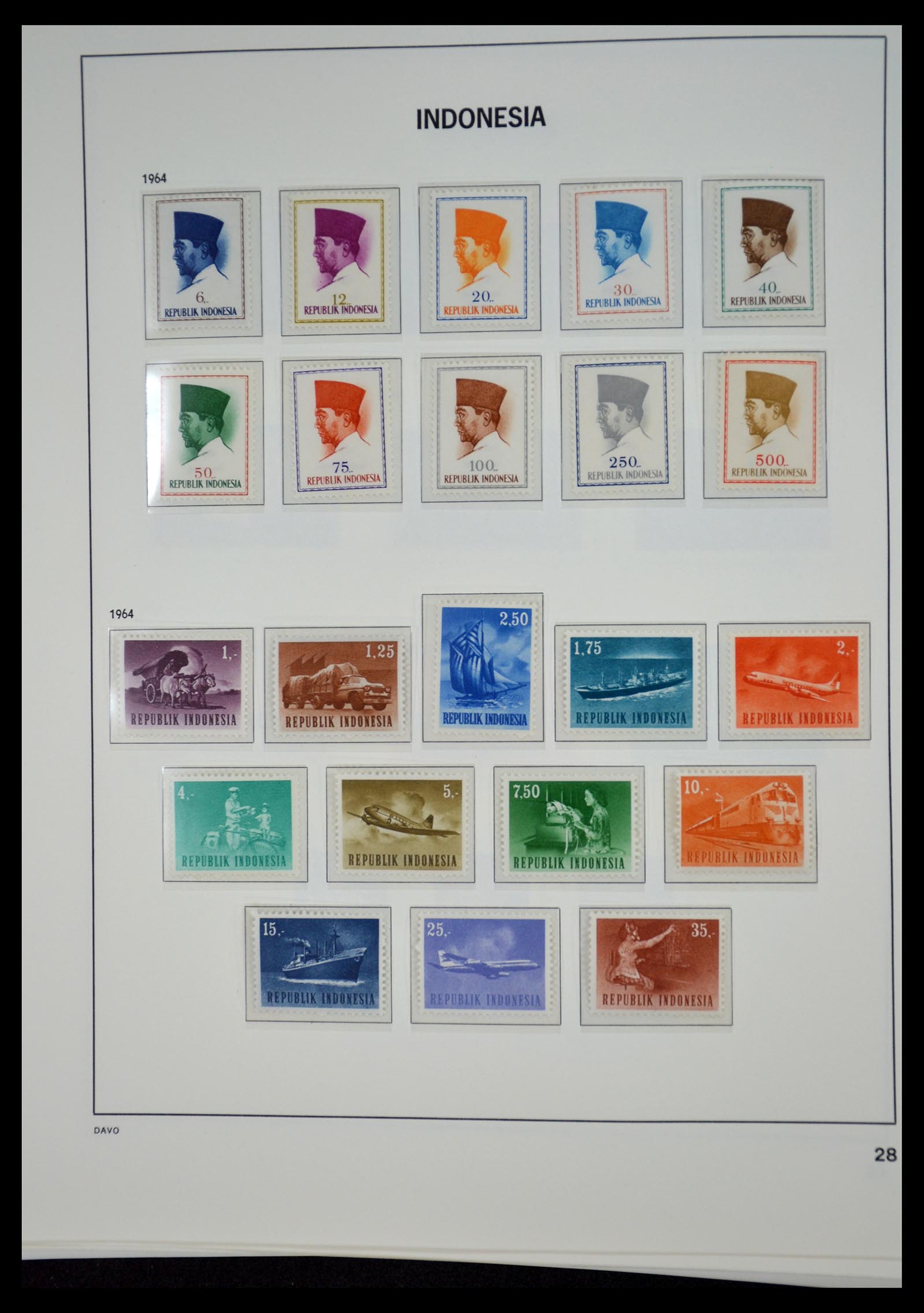 35131 027 - Postzegelverzameling 35131 Indonesië 1950-2000.