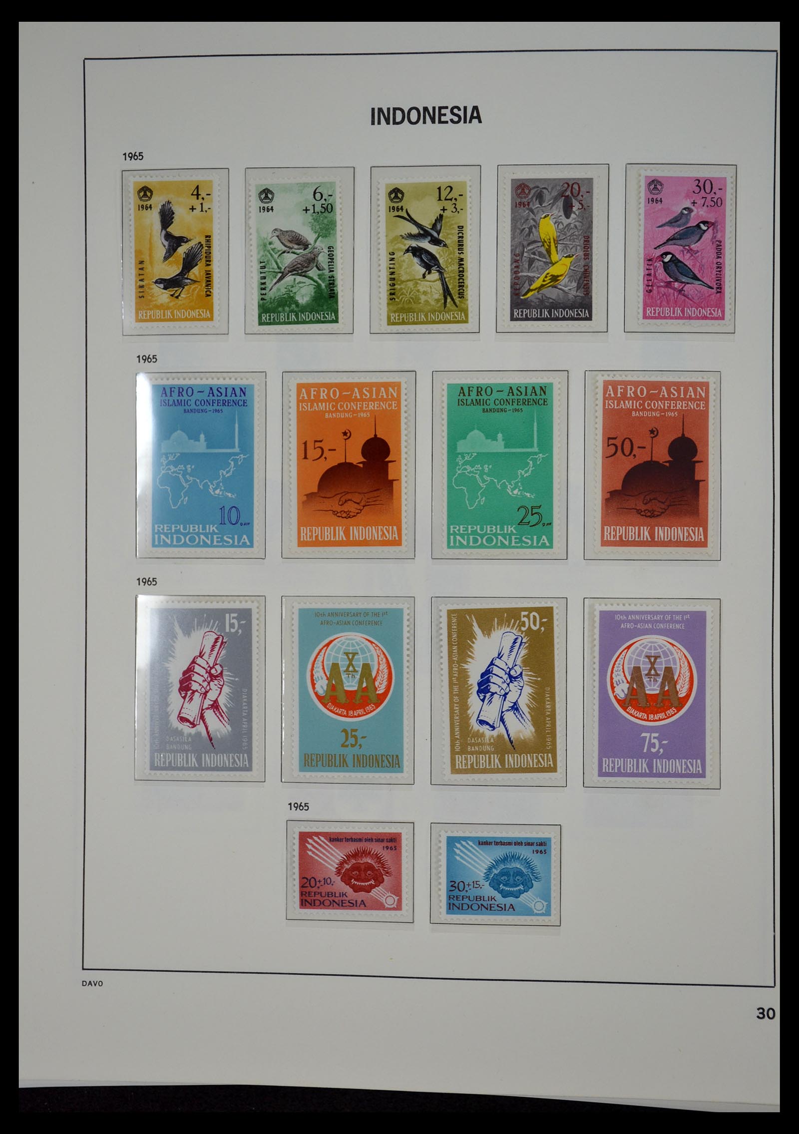 35131 029 - Postzegelverzameling 35131 Indonesië 1950-2000.