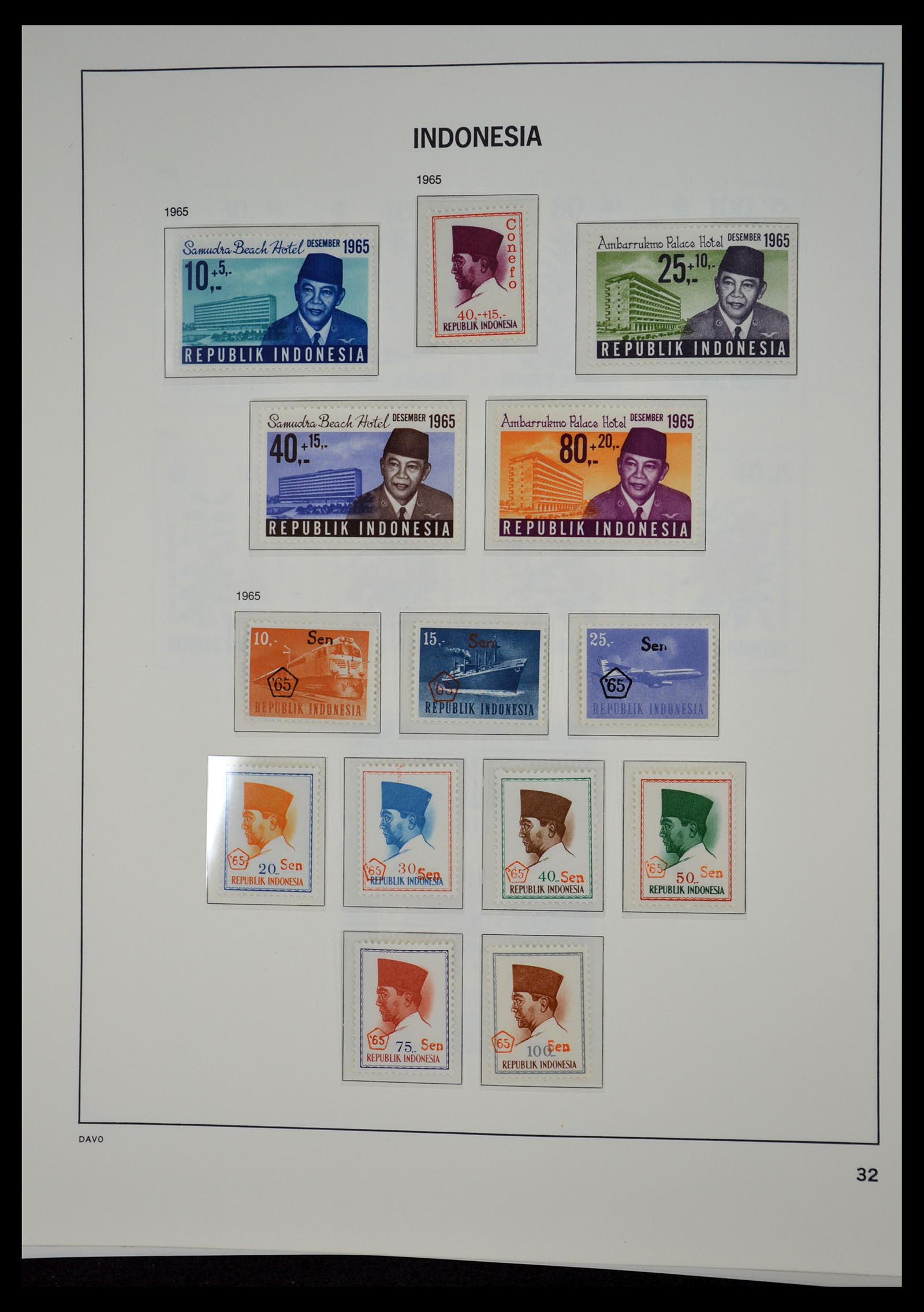 35131 031 - Postzegelverzameling 35131 Indonesië 1950-2000.