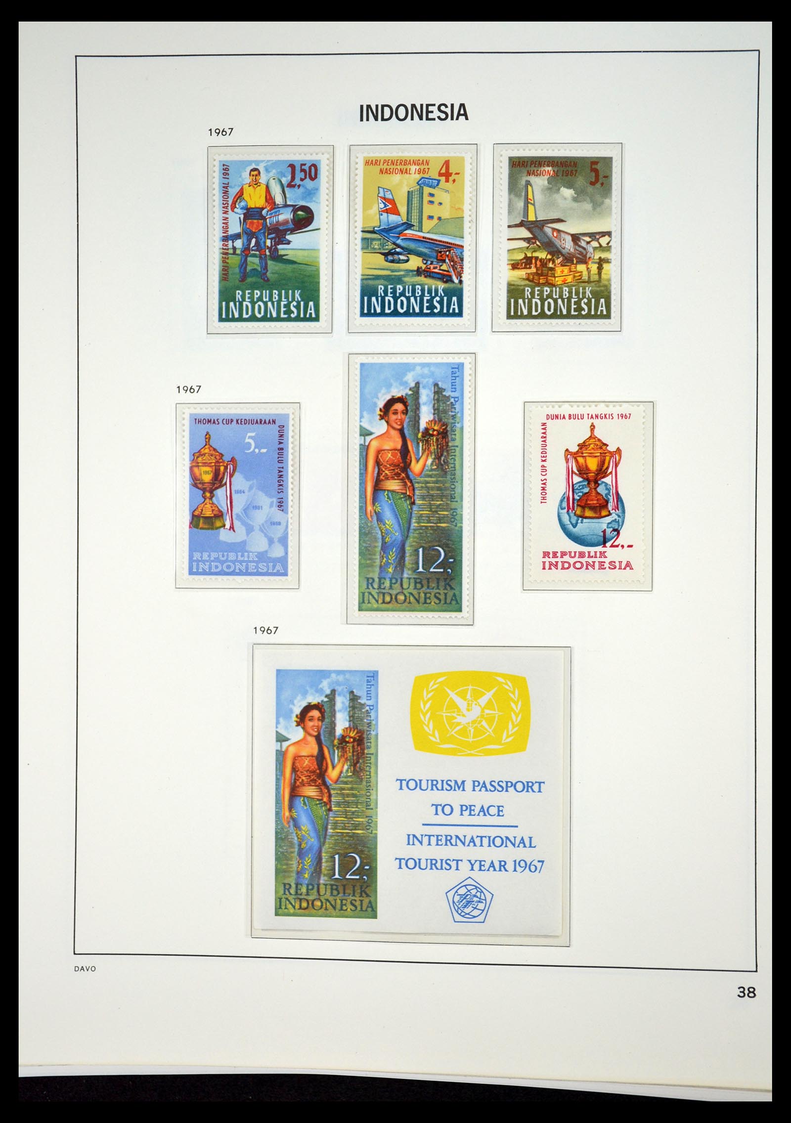 35131 037 - Postzegelverzameling 35131 Indonesië 1950-2000.