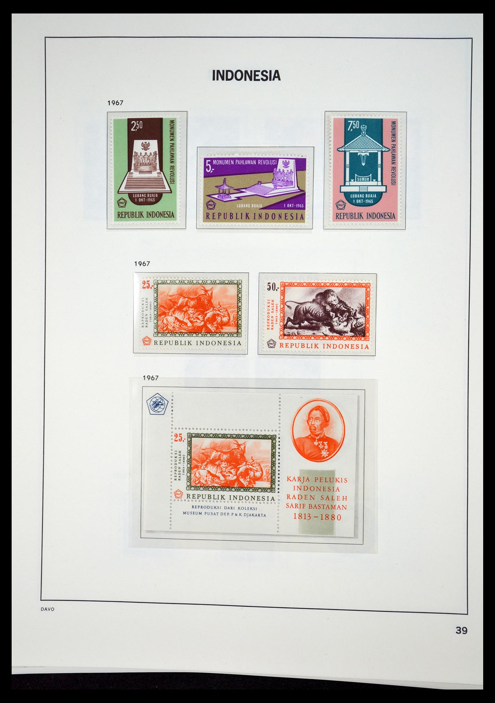 35131 038 - Postzegelverzameling 35131 Indonesië 1950-2000.