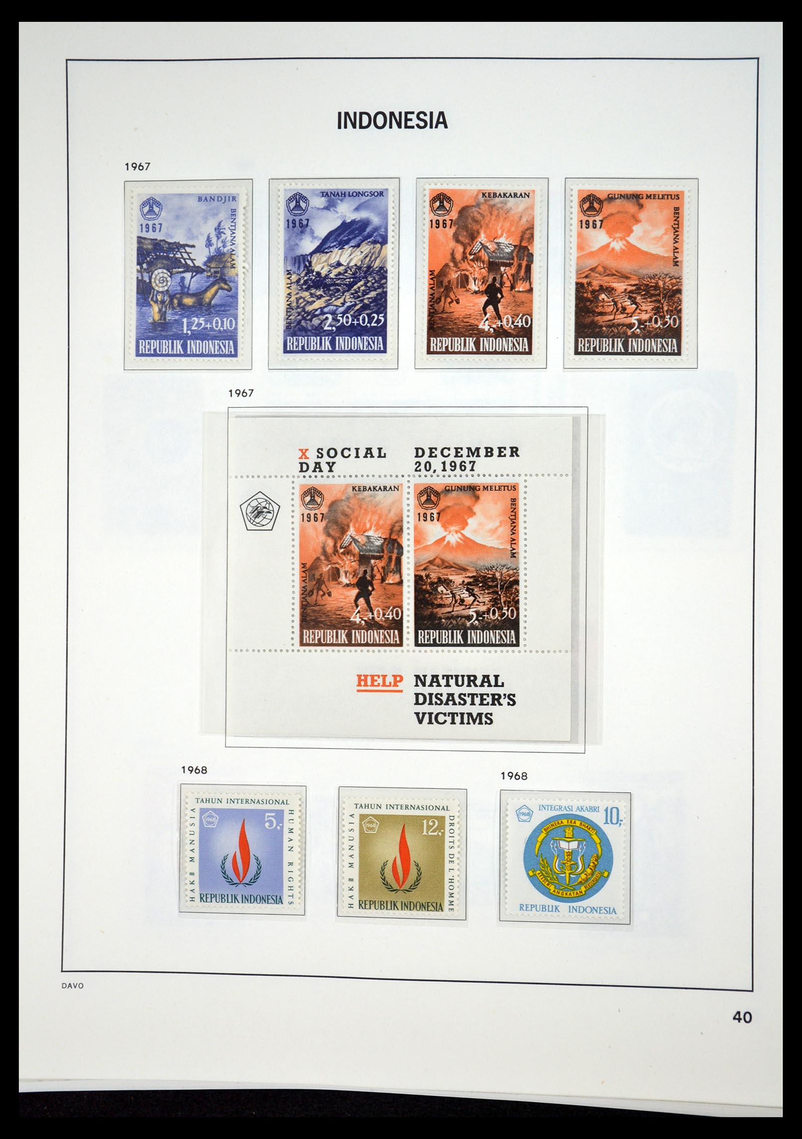 35131 039 - Postzegelverzameling 35131 Indonesië 1950-2000.