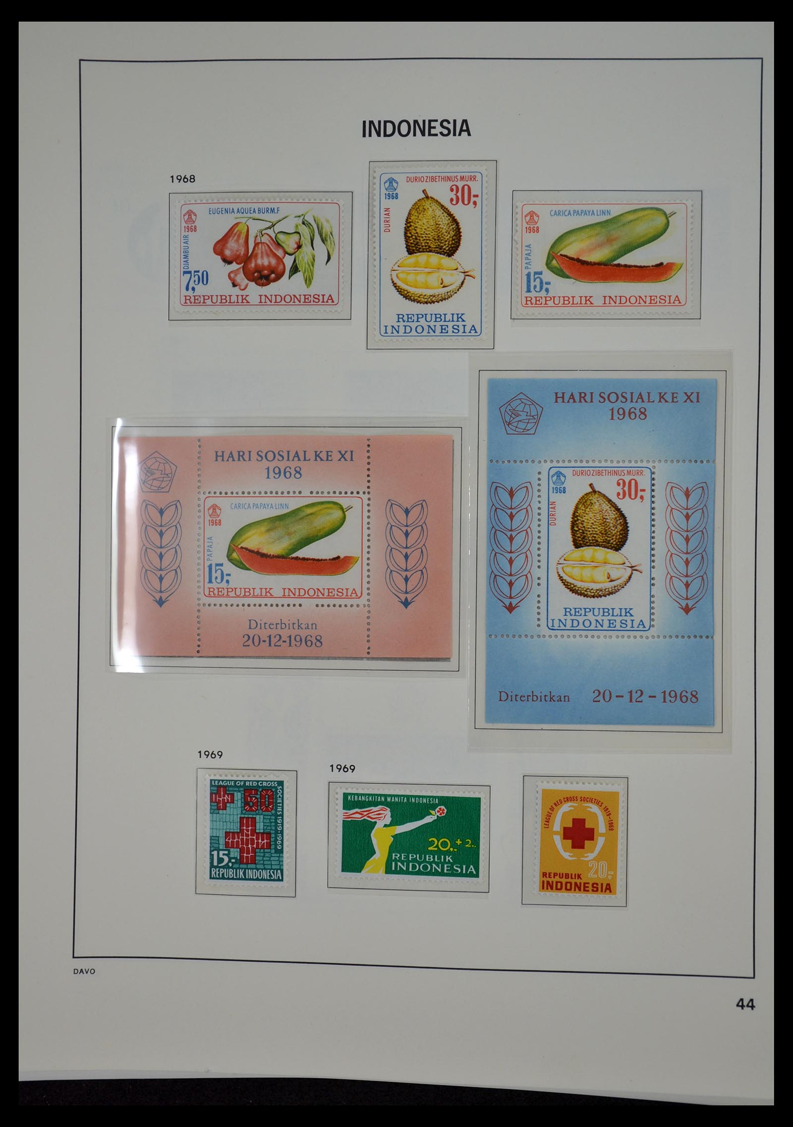 35131 043 - Postzegelverzameling 35131 Indonesië 1950-2000.