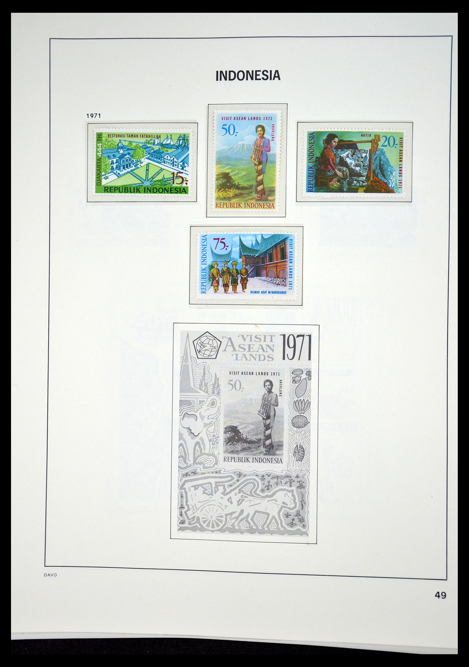 35131 048 - Postzegelverzameling 35131 Indonesië 1950-2000.