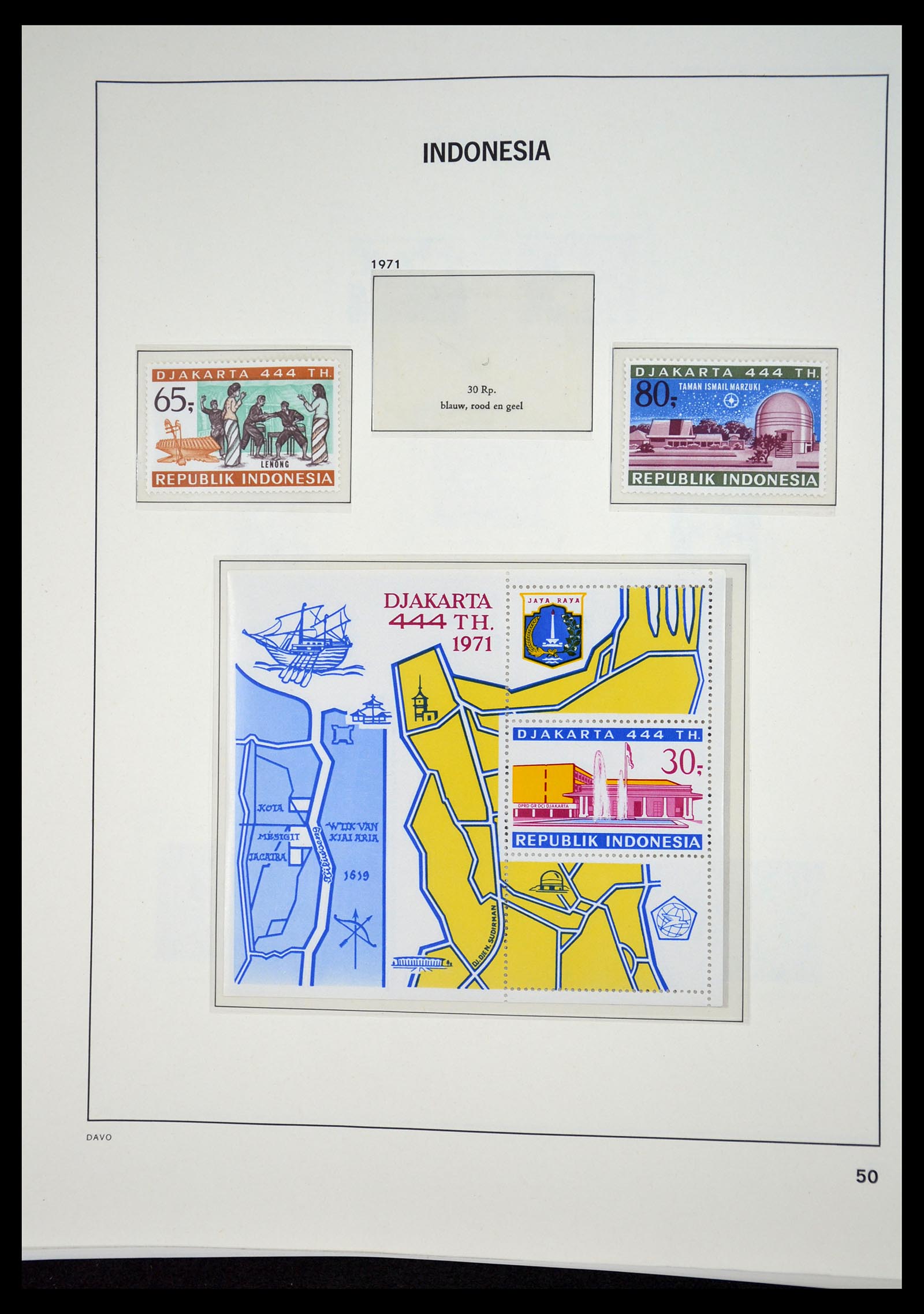 35131 049 - Postzegelverzameling 35131 Indonesië 1950-2000.
