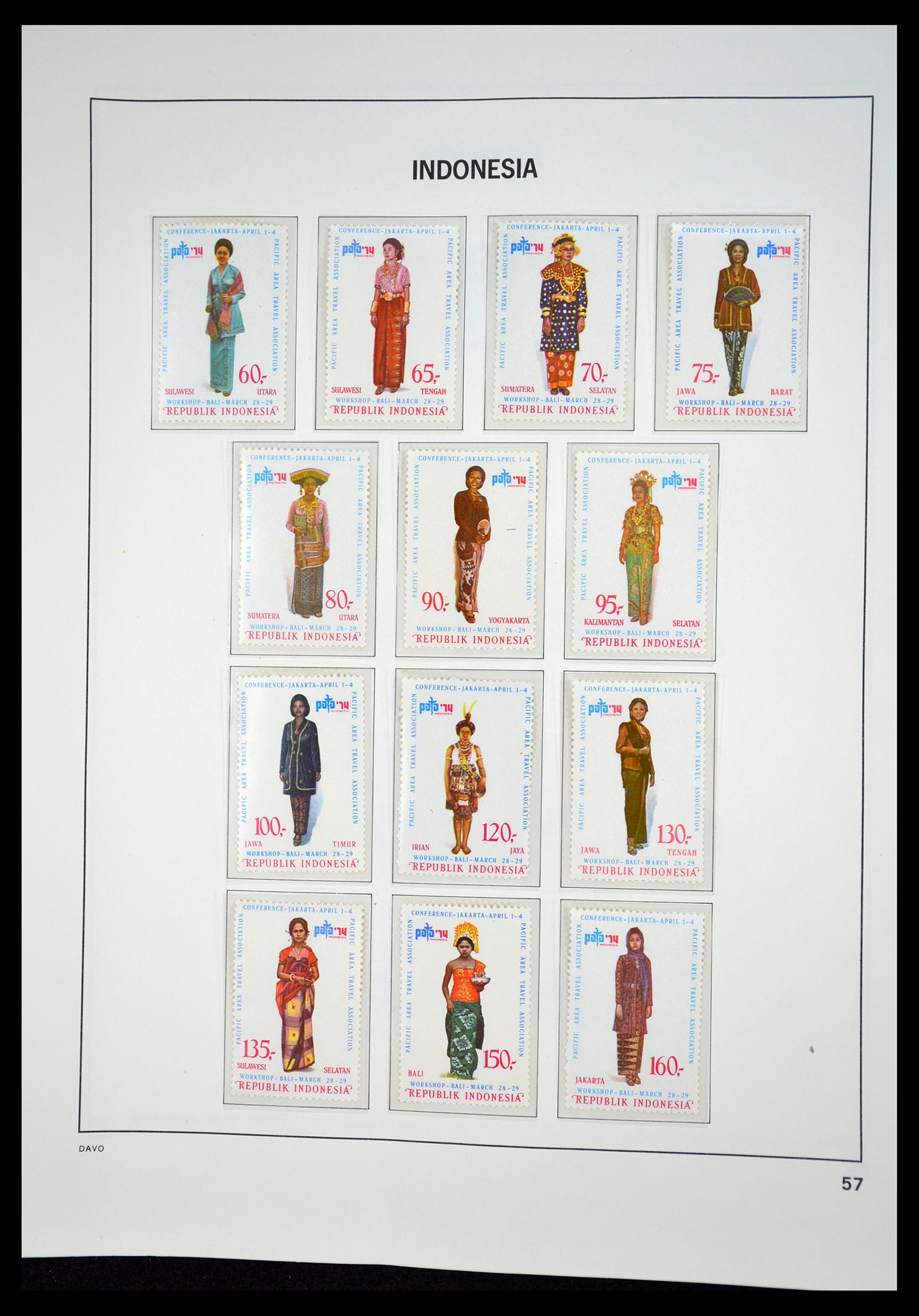 35131 056 - Postzegelverzameling 35131 Indonesië 1950-2000.