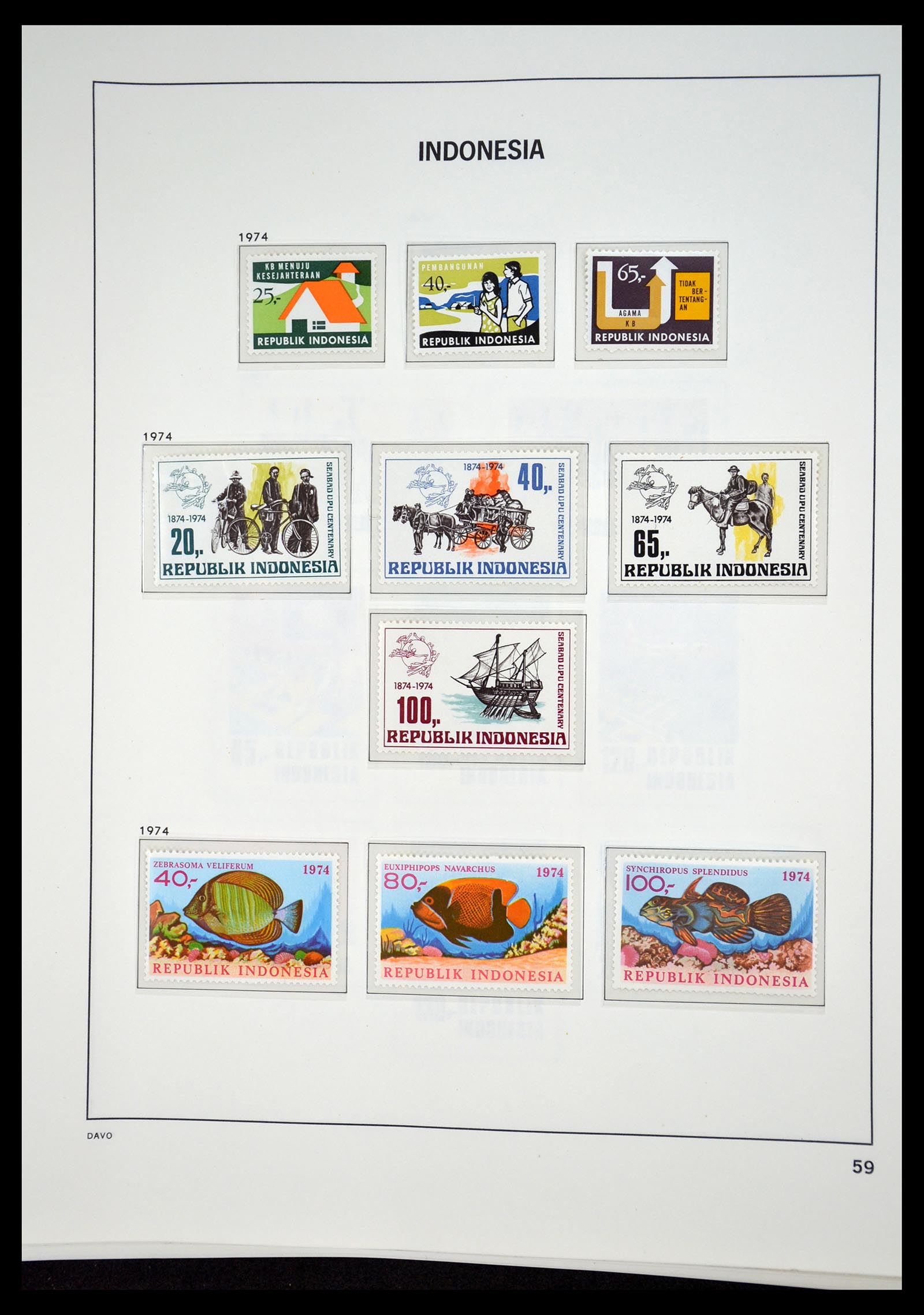 35131 058 - Postzegelverzameling 35131 Indonesië 1950-2000.