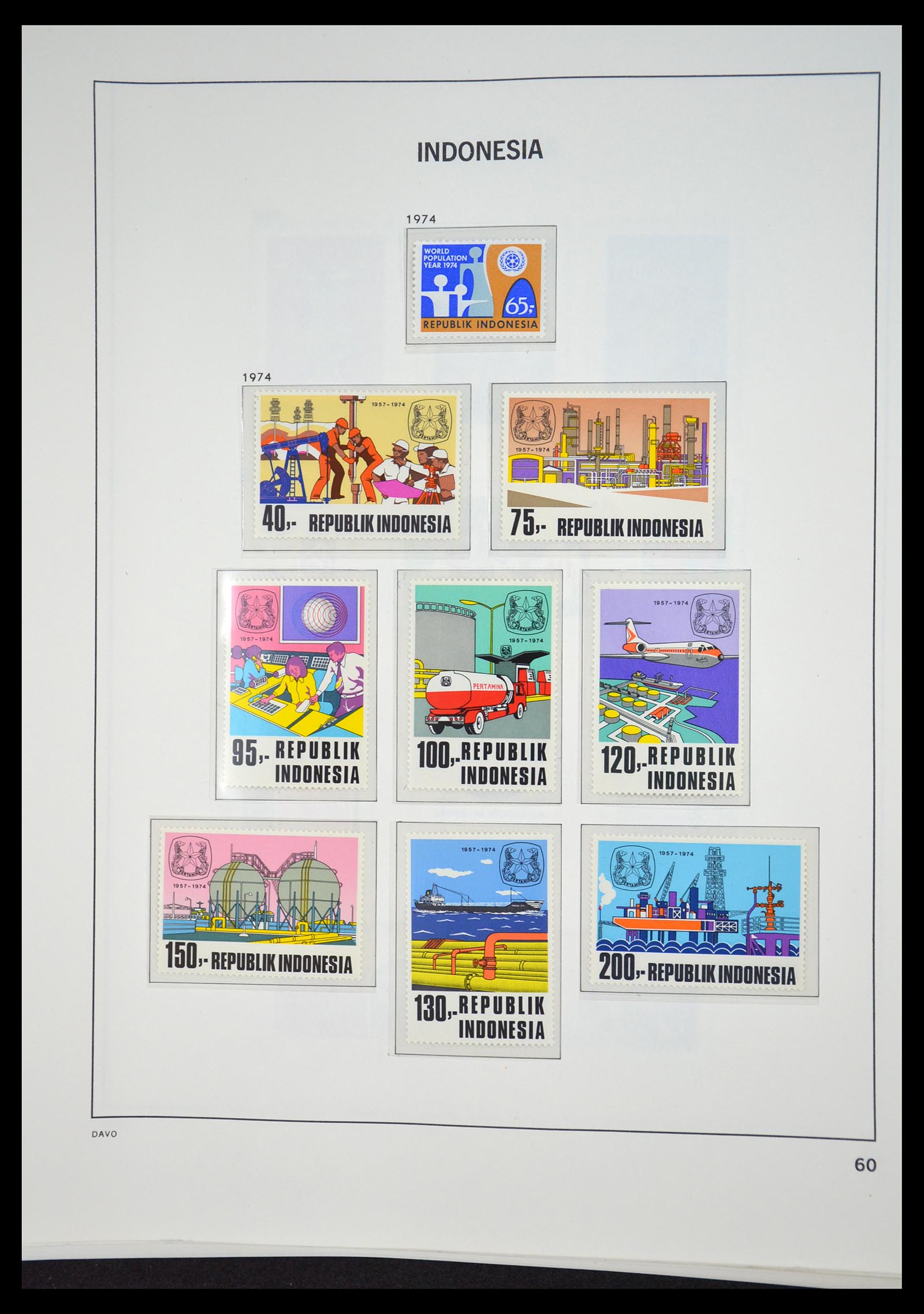 35131 059 - Postzegelverzameling 35131 Indonesië 1950-2000.