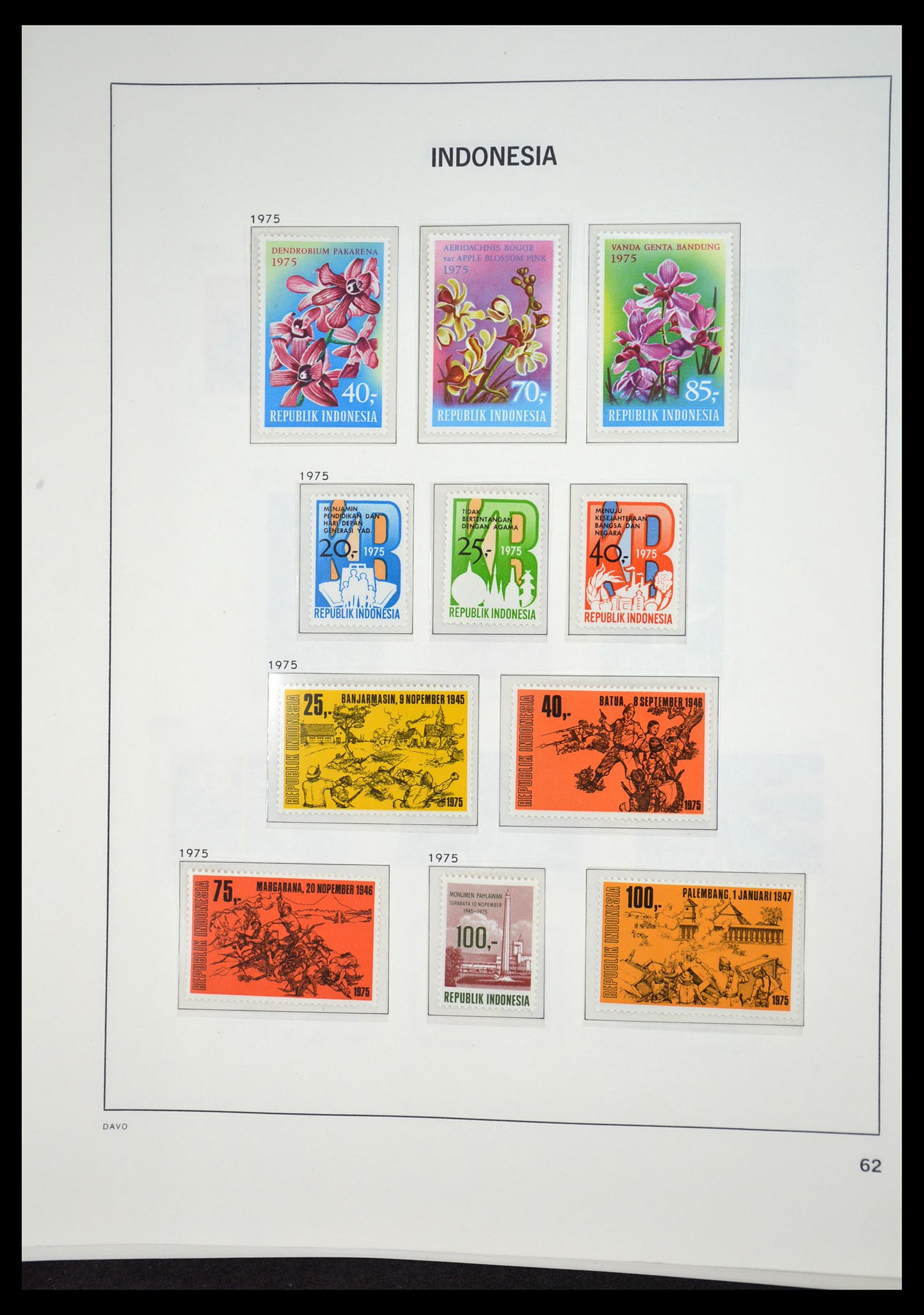 35131 061 - Postzegelverzameling 35131 Indonesië 1950-2000.