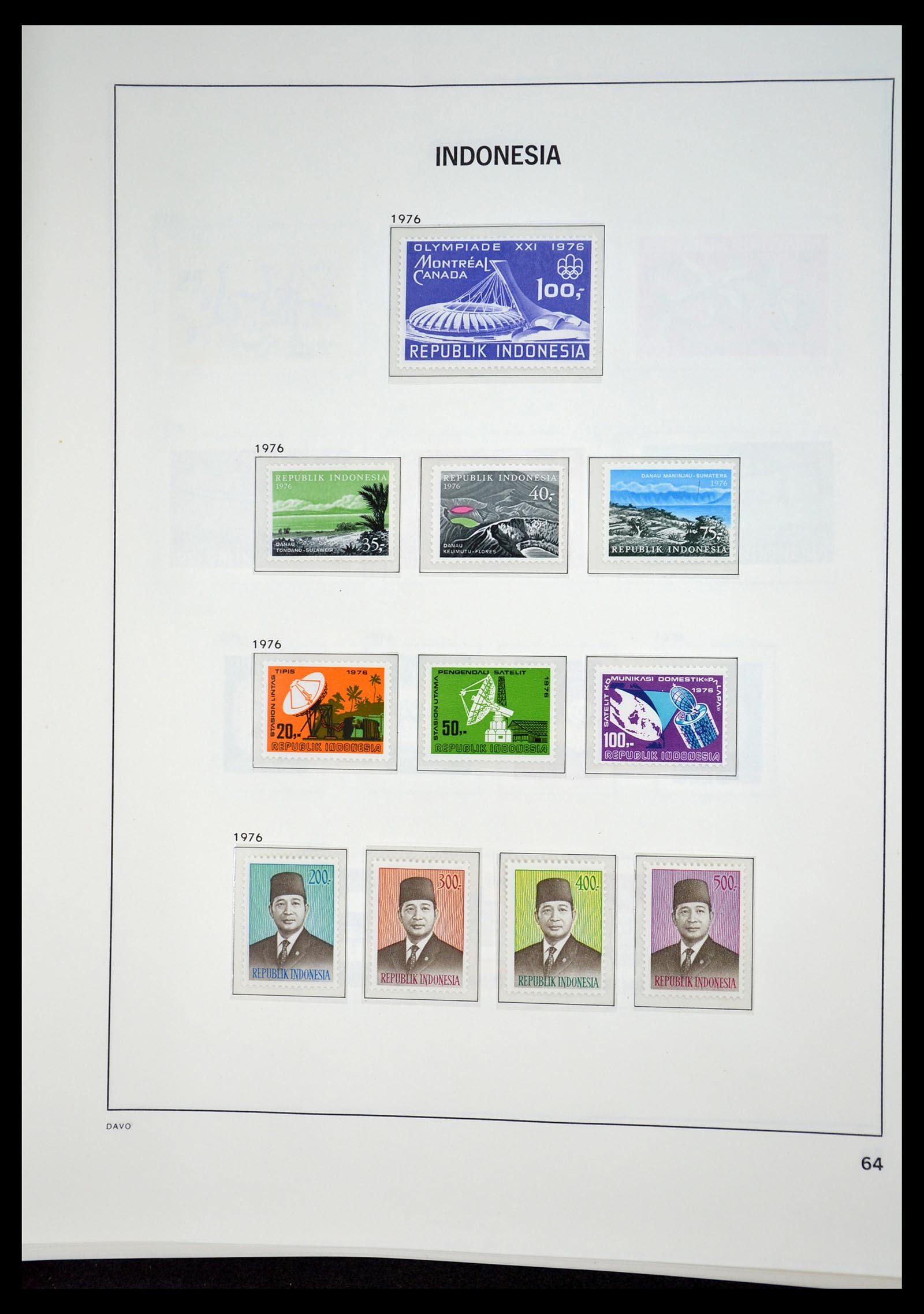 35131 063 - Postzegelverzameling 35131 Indonesië 1950-2000.