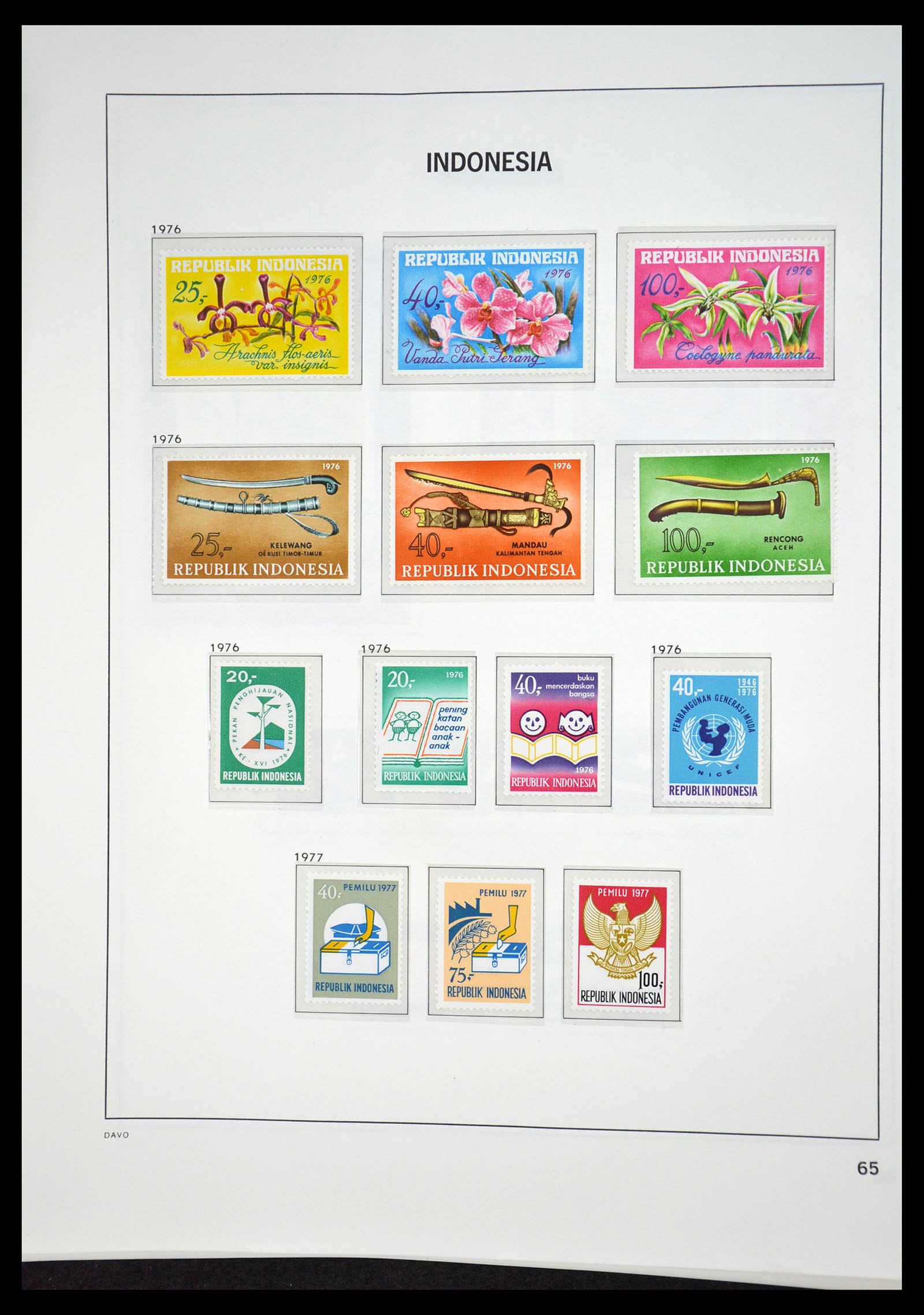 35131 064 - Postzegelverzameling 35131 Indonesië 1950-2000.
