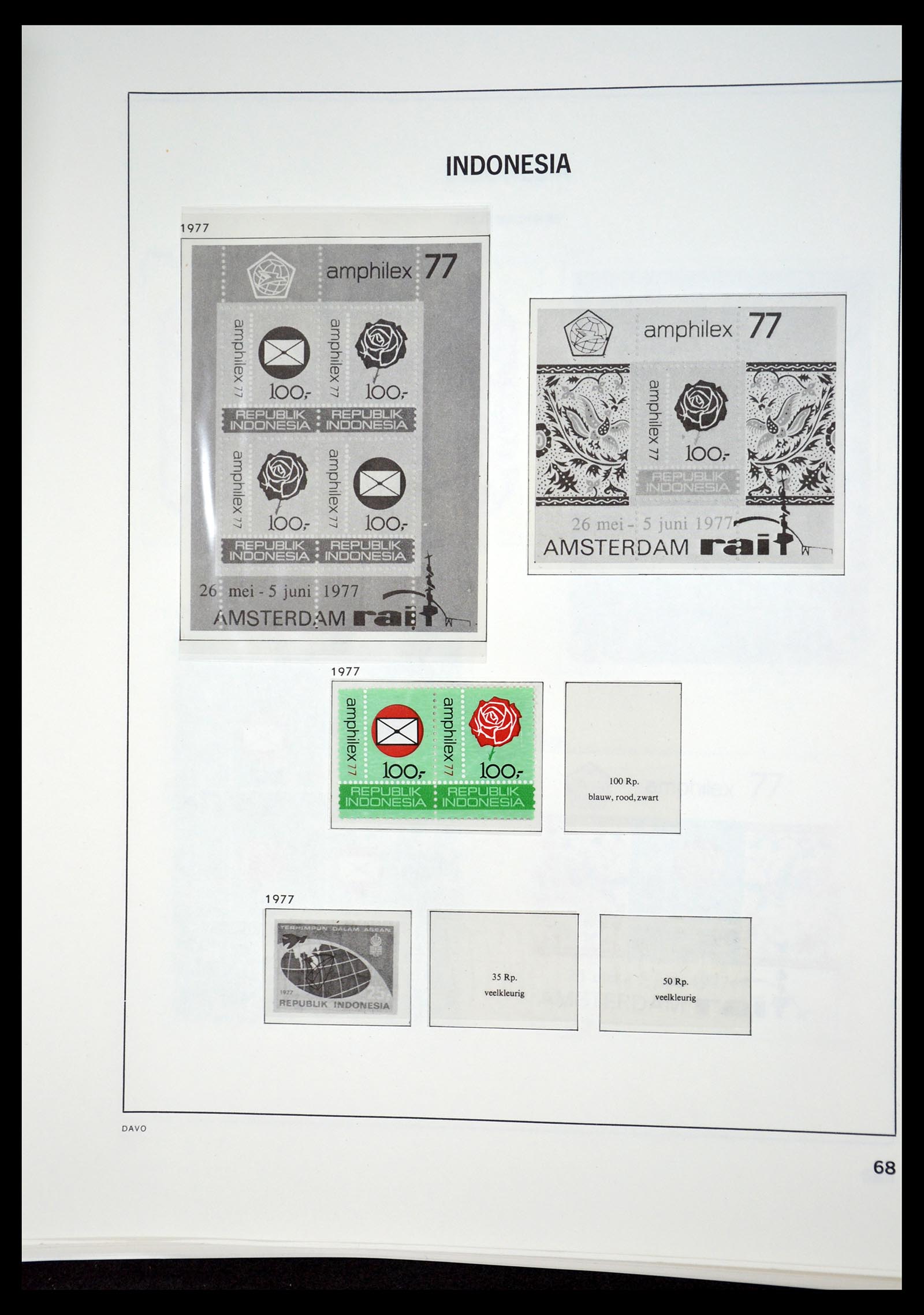 35131 067 - Postzegelverzameling 35131 Indonesië 1950-2000.