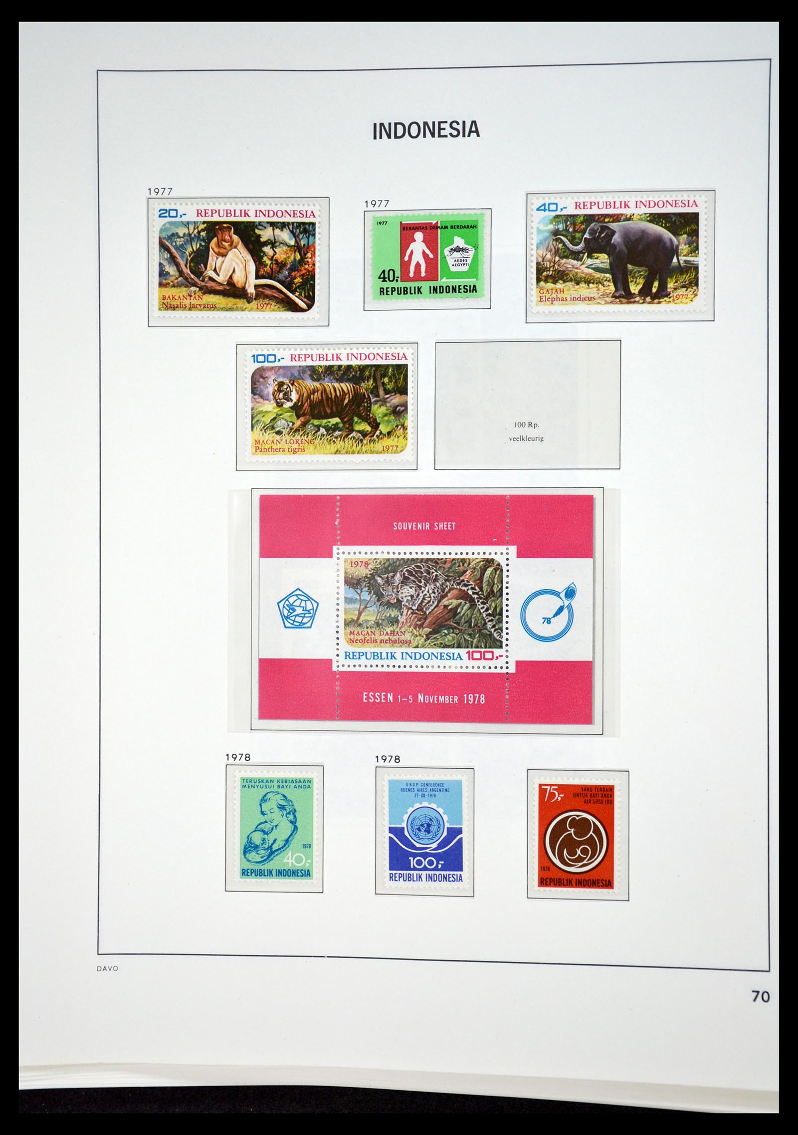 35131 070 - Postzegelverzameling 35131 Indonesië 1950-2000.