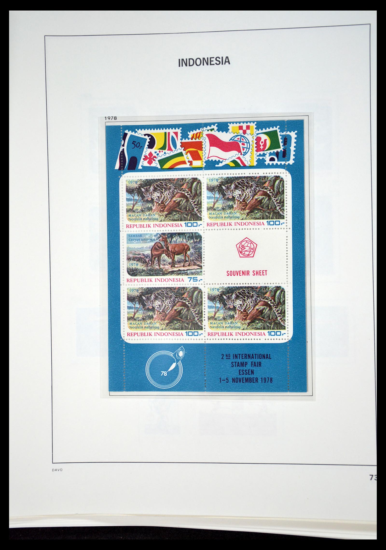 35131 073 - Postzegelverzameling 35131 Indonesië 1950-2000.