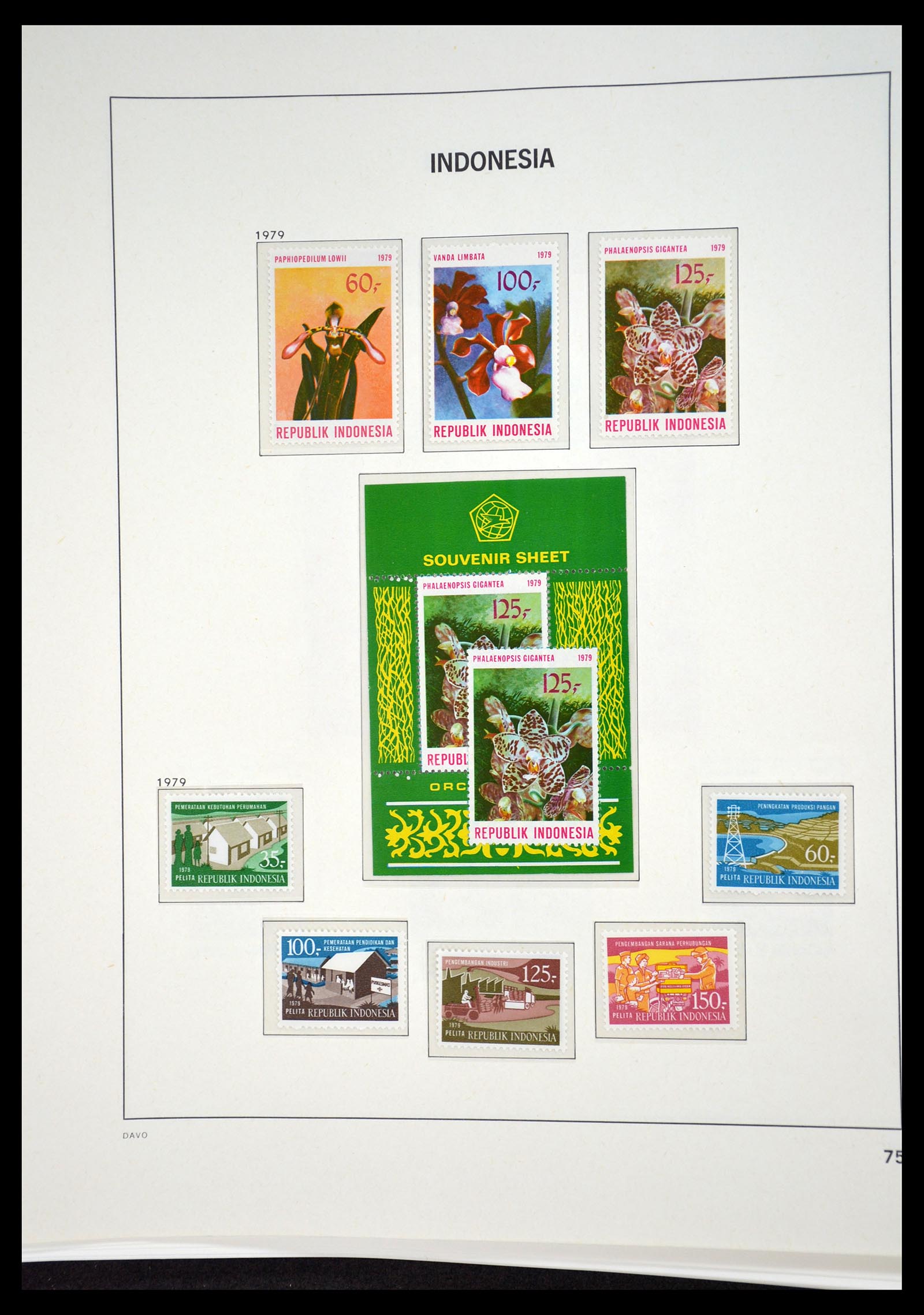 35131 075 - Postzegelverzameling 35131 Indonesië 1950-2000.