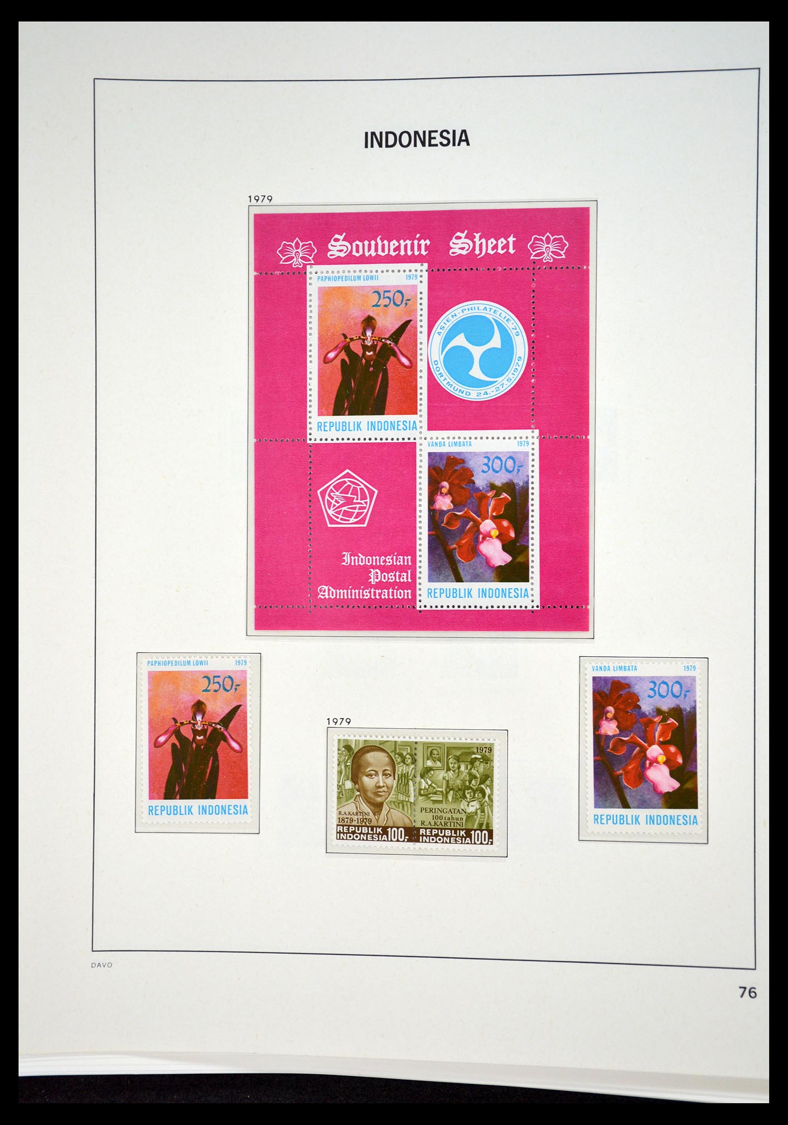 35131 076 - Postzegelverzameling 35131 Indonesië 1950-2000.